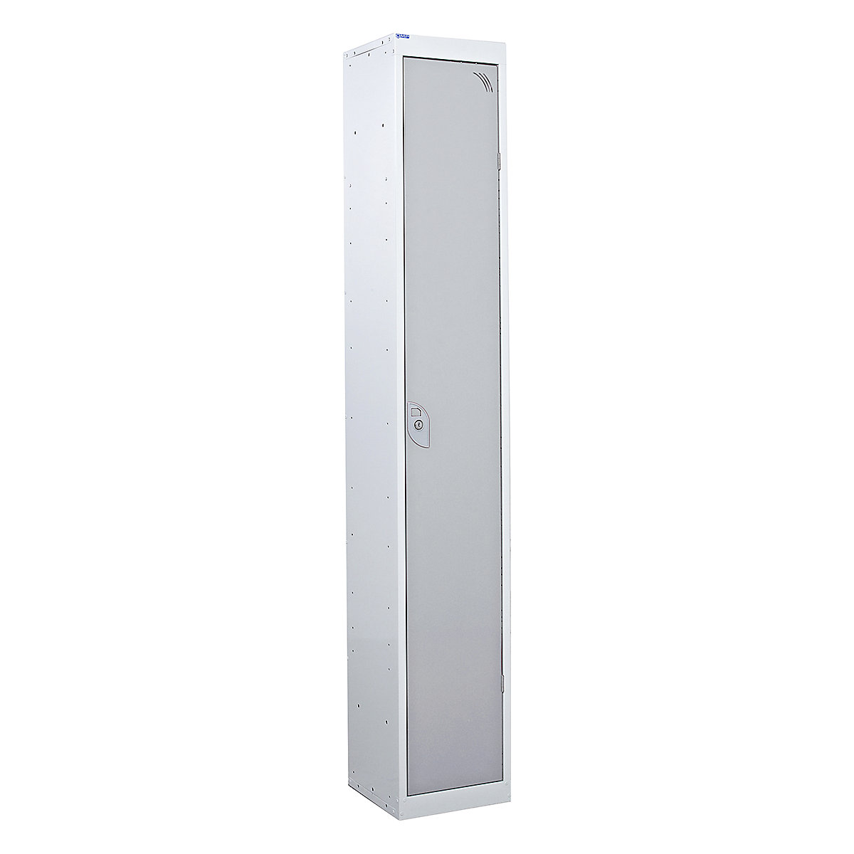 Mercian Single Door Metal Storage Lockers, Mercian Single Door Metal Storage Lockers, Mercian Single Door Metal Storage Locker | 1800h x 300w x 300d mm | Grey Door | Padlock Hasp Lock-3