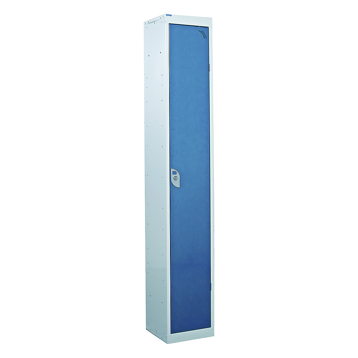 Mercian Single Door Metal Storage Lockers, Mercian Single Door Metal Storage Lockers, Mercian Single Door Metal Storage Locker | 1800h x 300w x 300d mm | Light Blue Door | Key Lock-5