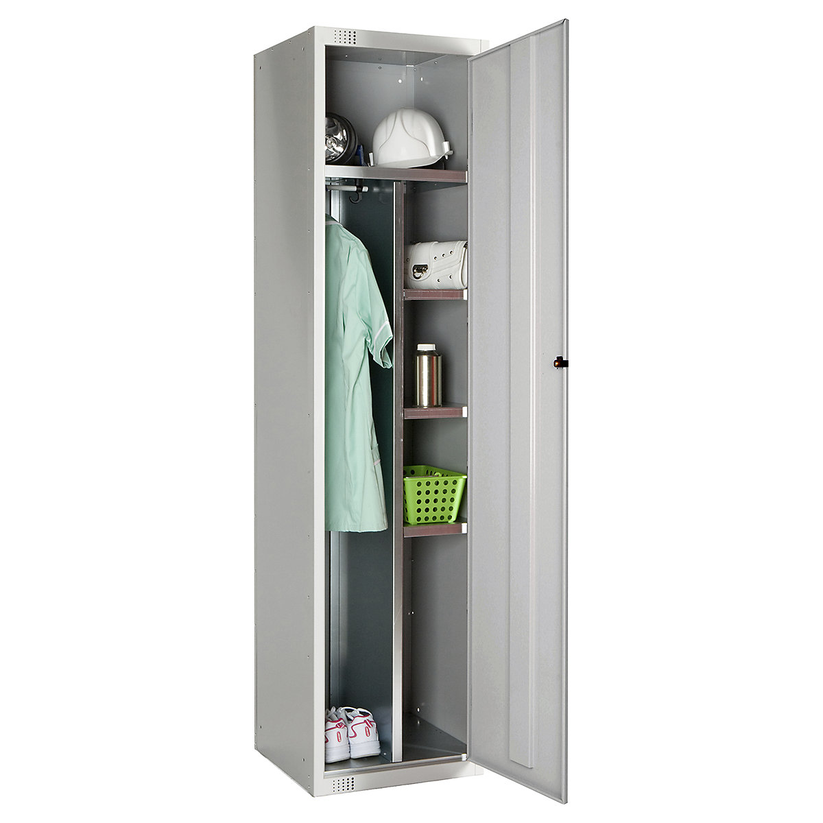 Elite Combi Storage Metal Storage Lockers, Elite Combi Storage Metal Storage Lockers, Elite Combi Storage Locker | 1800h x 450w x 450d mm | Mid Grey | Padlock-1