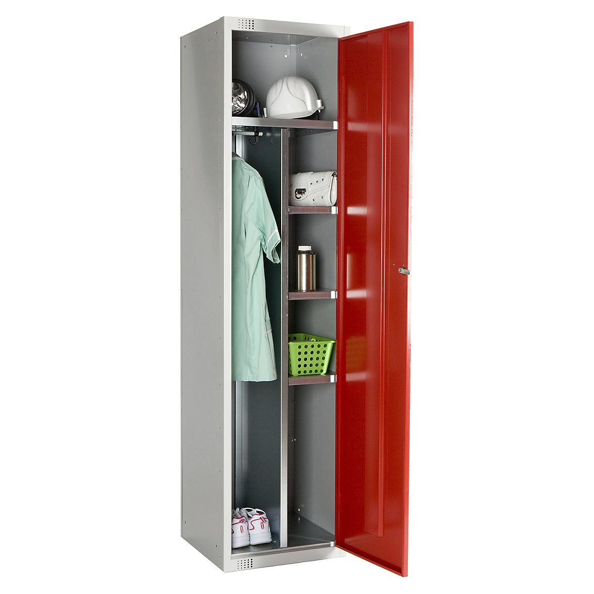 Elite Combi Storage Metal Storage Lockers, Elite Combi Storage Metal Storage Lockers, Elite Combi Storage Locker | 1800h x 450w x 450d mm | Red | Padlock-2
