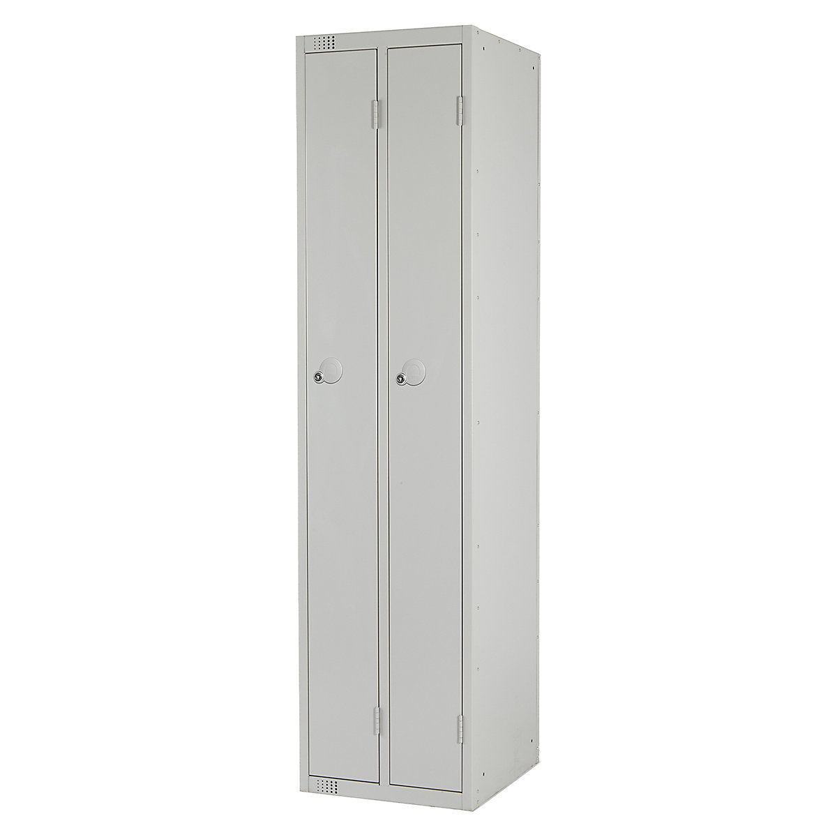 Elite Twin Storage Metal Storage Lockers, Elite Twin Storage Metal Storage Lockers, Elite Twin Storage Locker | 1800h x 450w x 450d mm | Mid Grey | Padlock-2