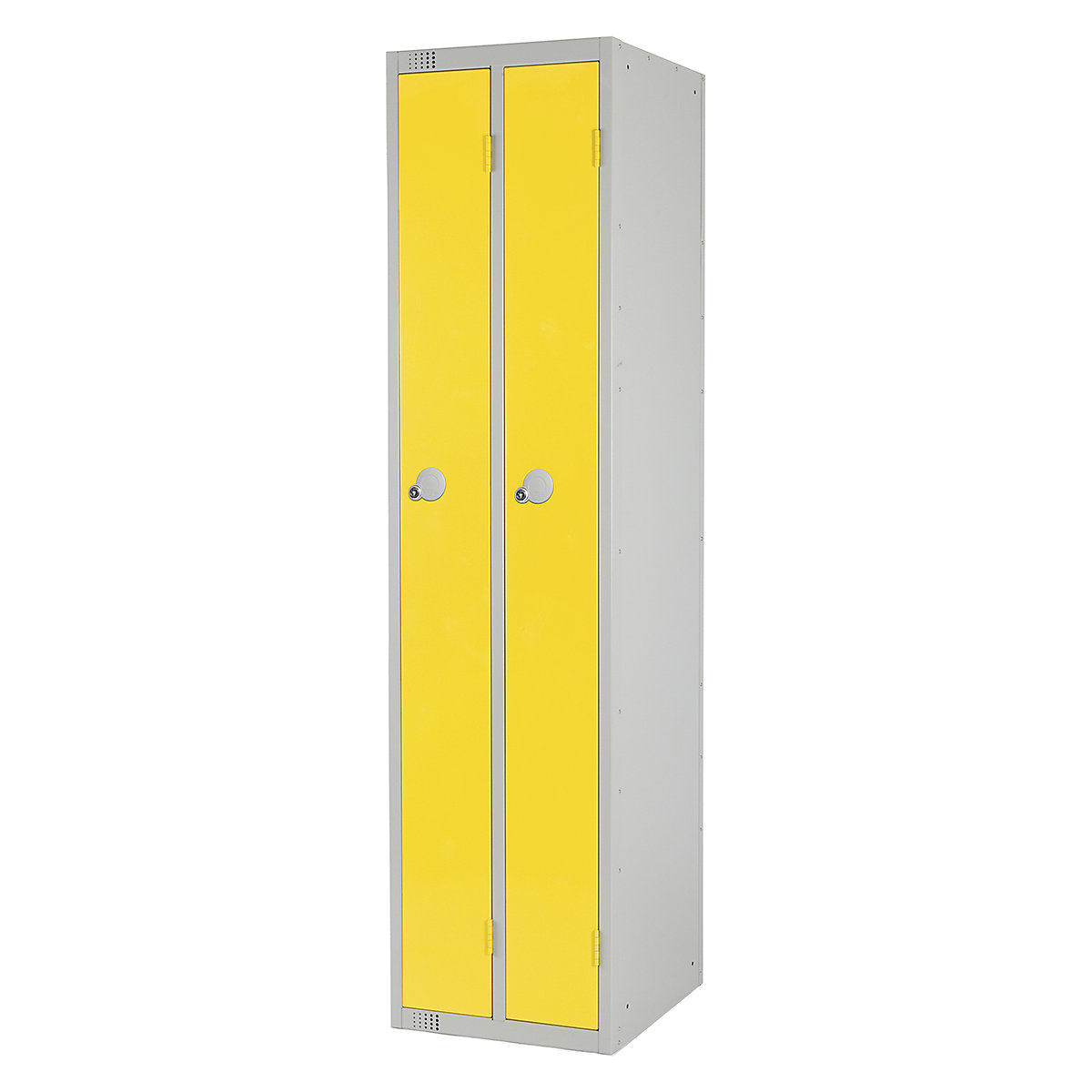 Elite Twin Storage Metal Storage Lockers, Elite Twin Storage Metal Storage Lockers, Elite Twin Storage Locker | 1800h x 450w x 450d mm | Yellow | Key Lock-3