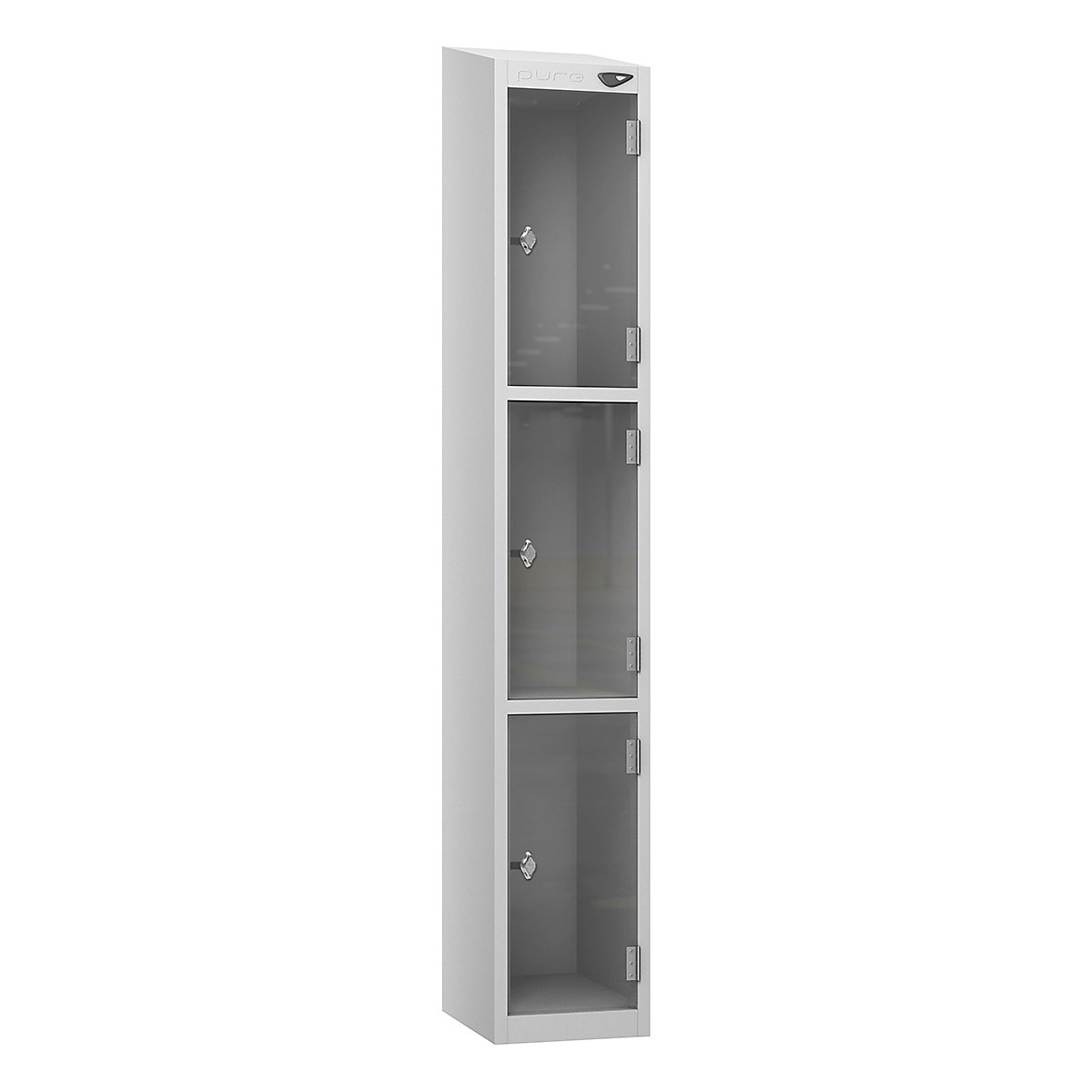 Pure Crystal Clear View Locker | Pearl Silver Carcass | Clear Door (Product illustration 10)-9