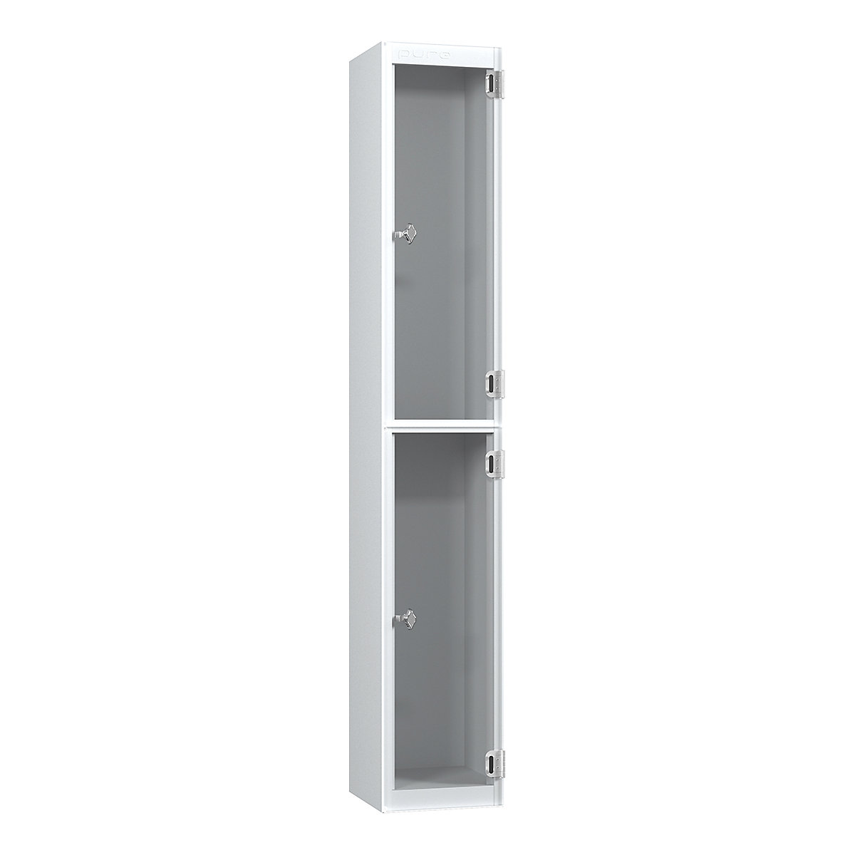 Pure Crystal Clear View Locker | Pearl Silver Carcass