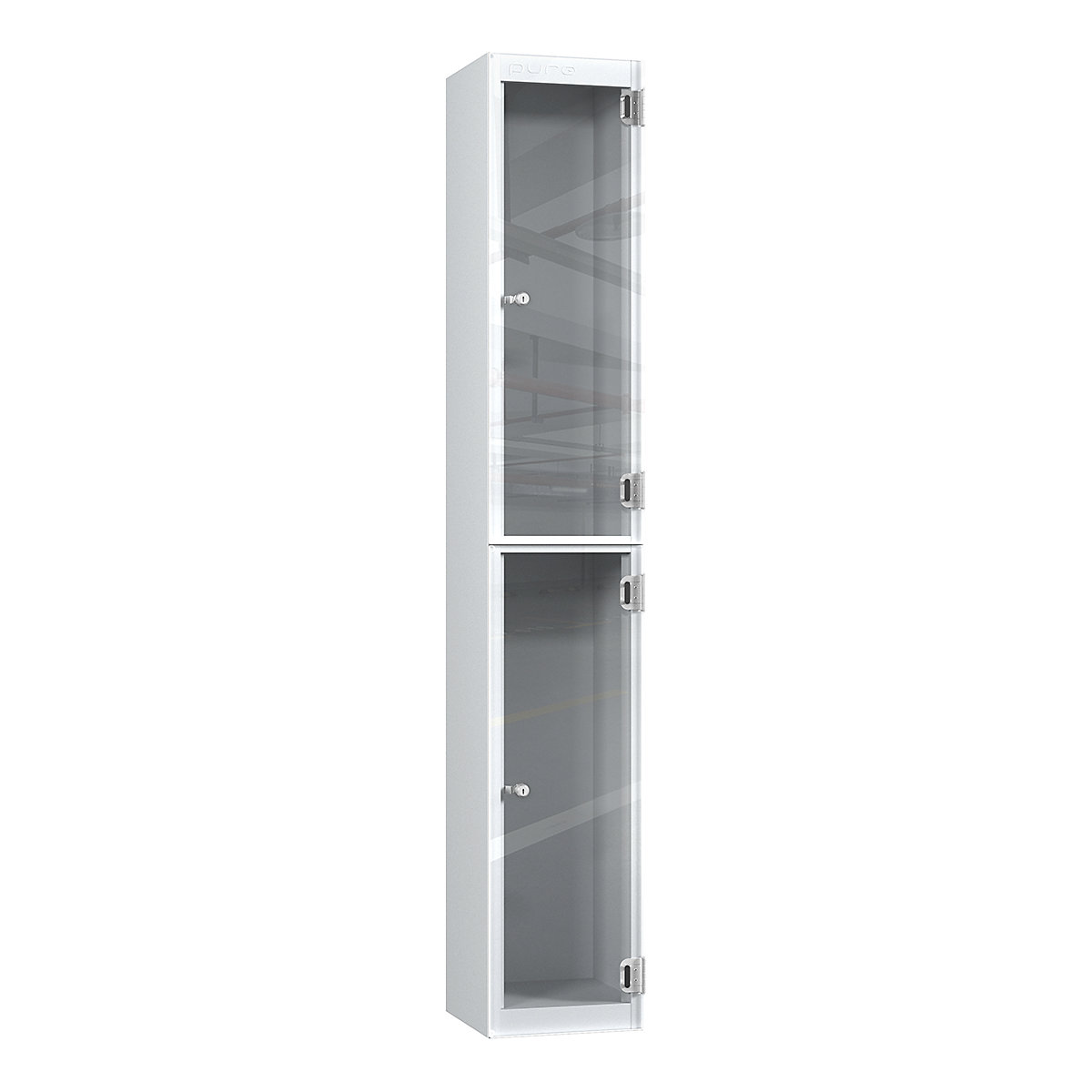 Pure Crystal Clear View Locker | Pearl Silver Carcass