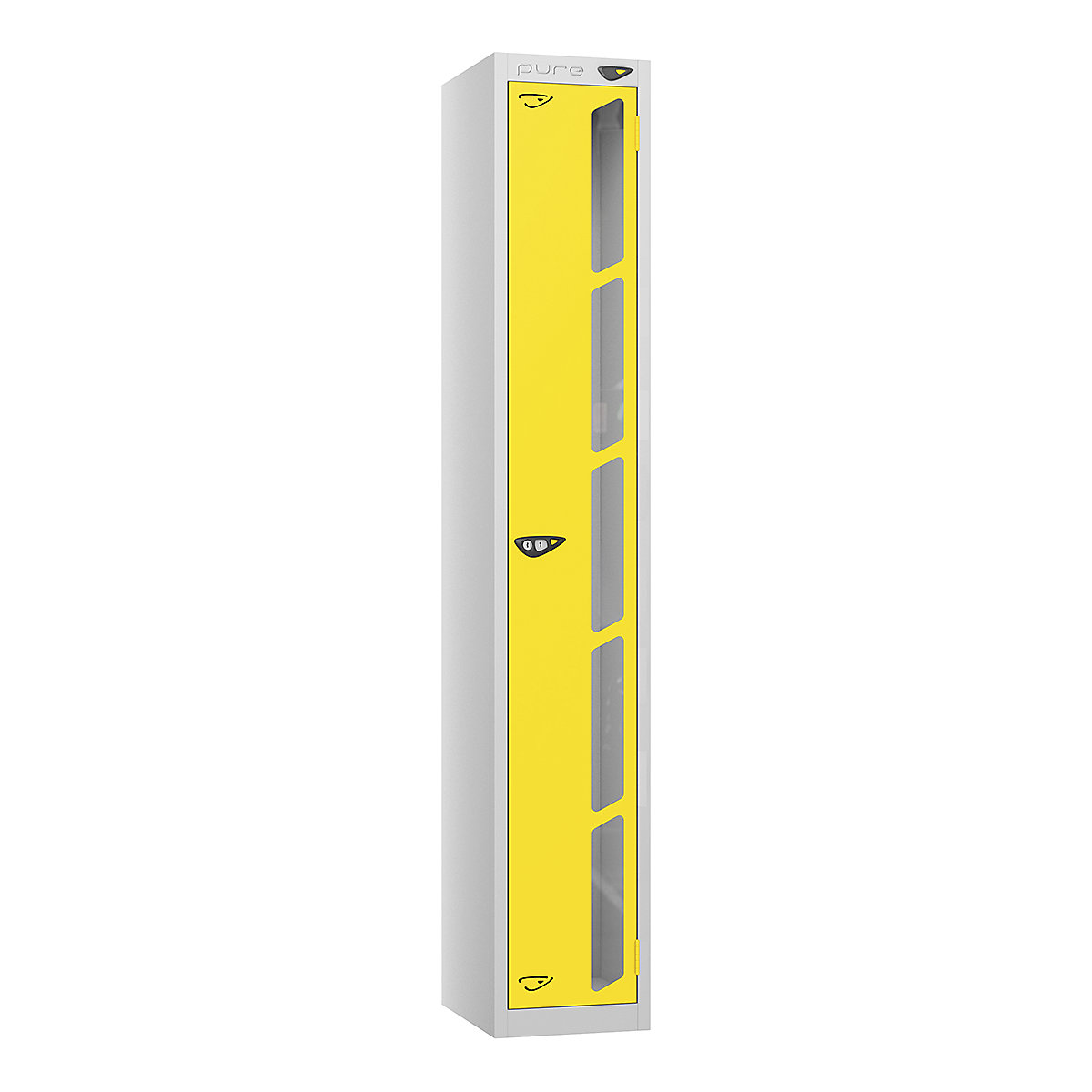Pure Prime Vision Panel Lockers | Pearl Silver Bioshell | Carbon Zero Manufactured