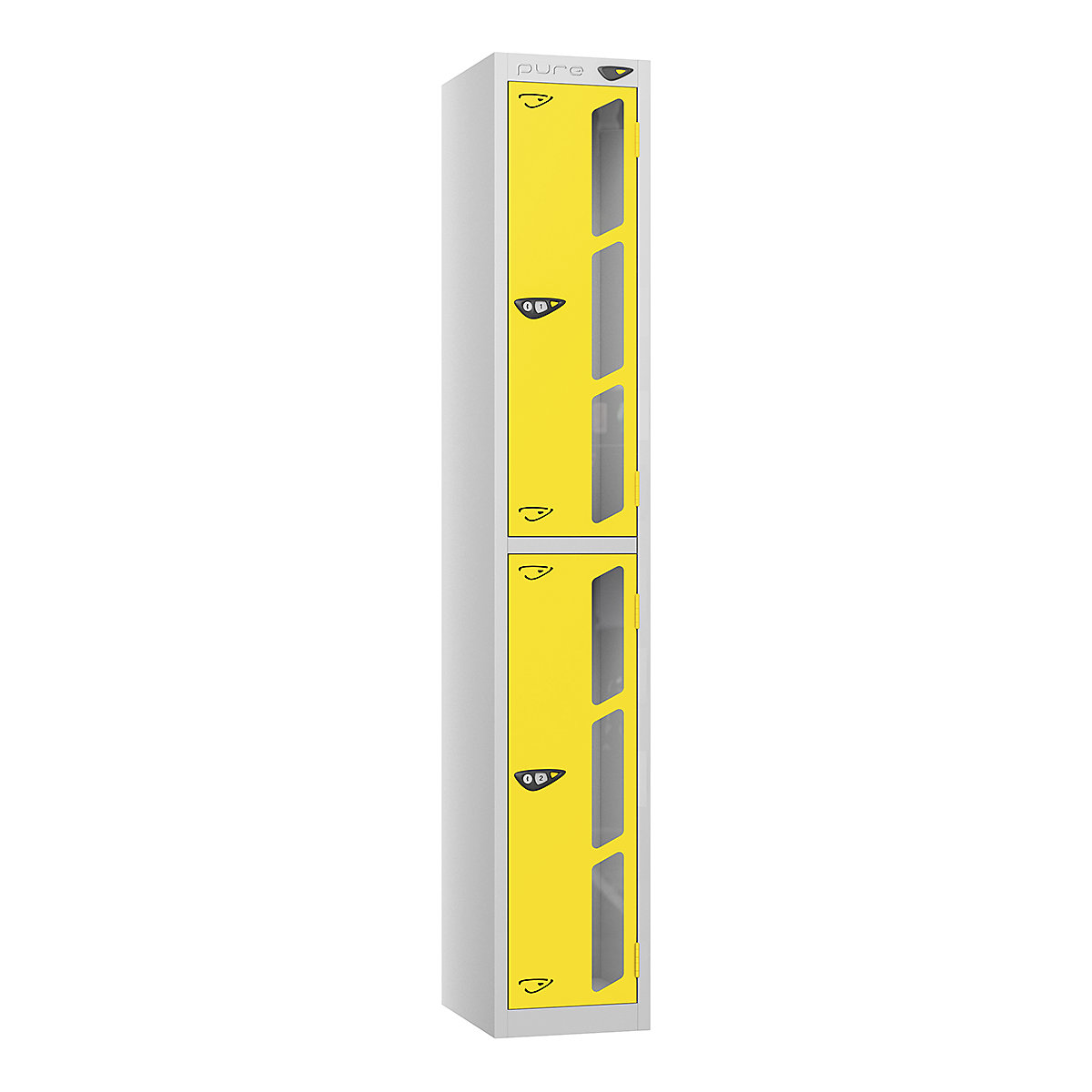 Pure Prime Vision Panel Lockers | Pearl Silver Bioshell | Carbon Zero Manufactured (Product illustration 4)-3