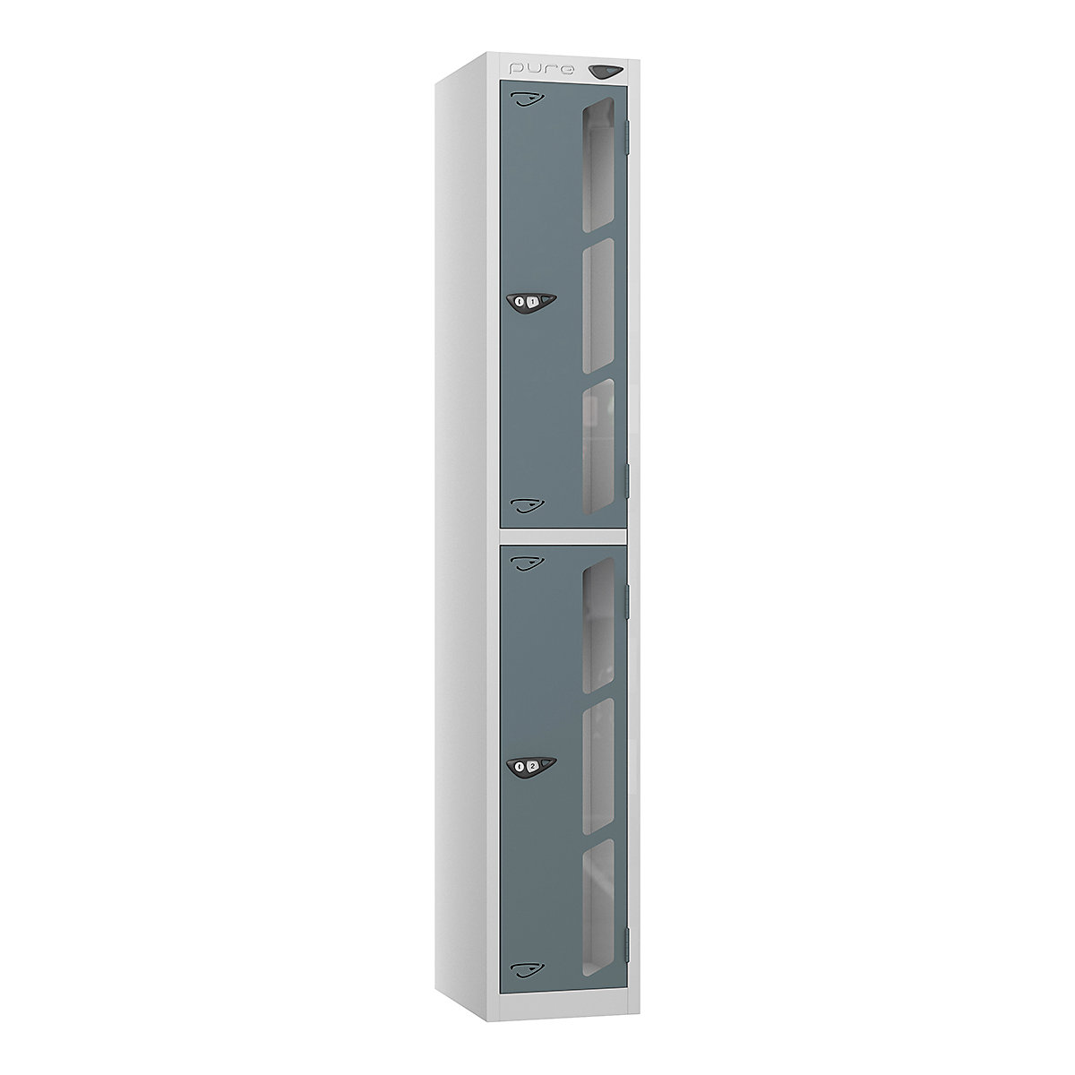 Pure Prime Vision Panel Lockers | Pearl Silver Bioshell | Carbon Zero Manufactured