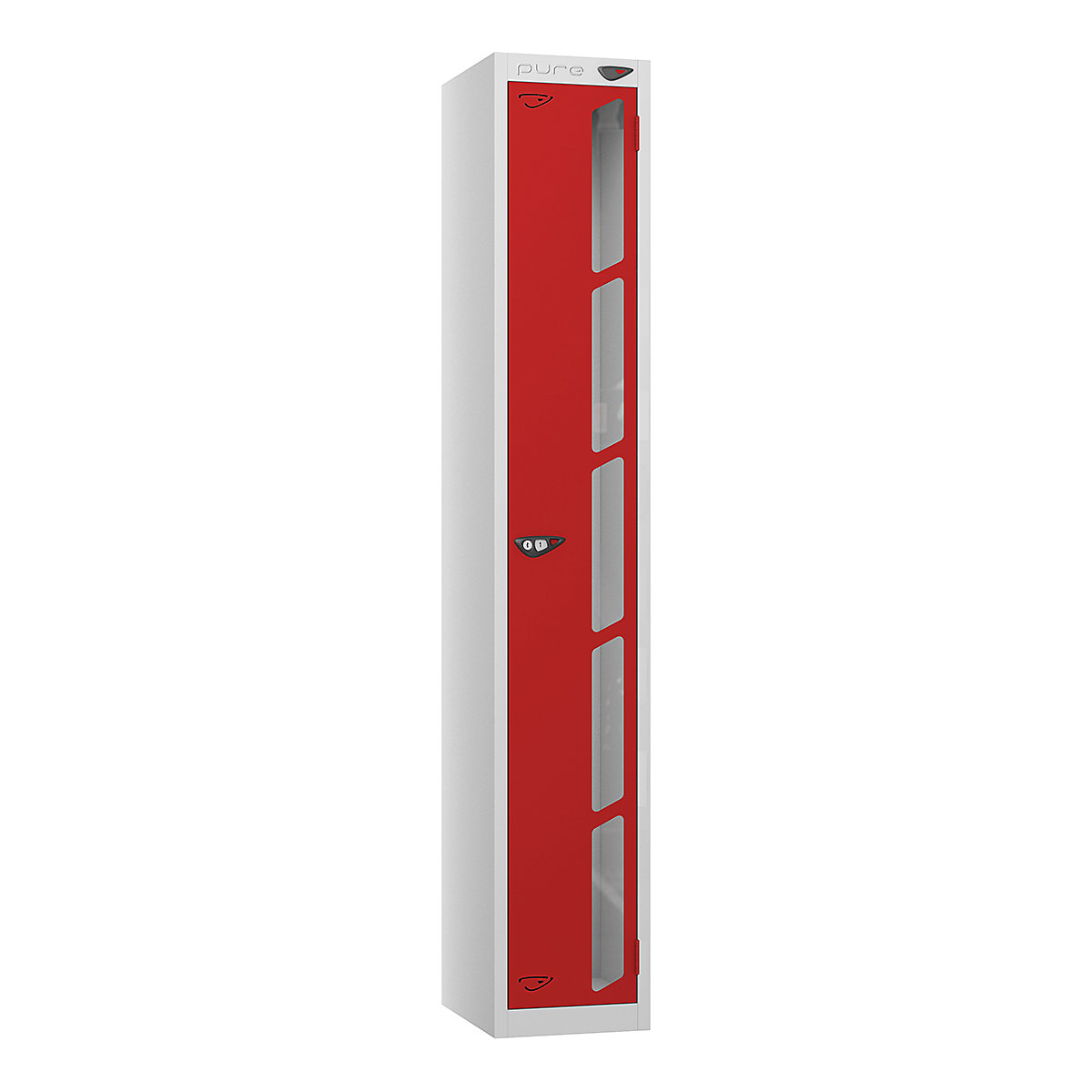 Pure Prime Vision Panel Lockers | Pearl Silver Bioshell