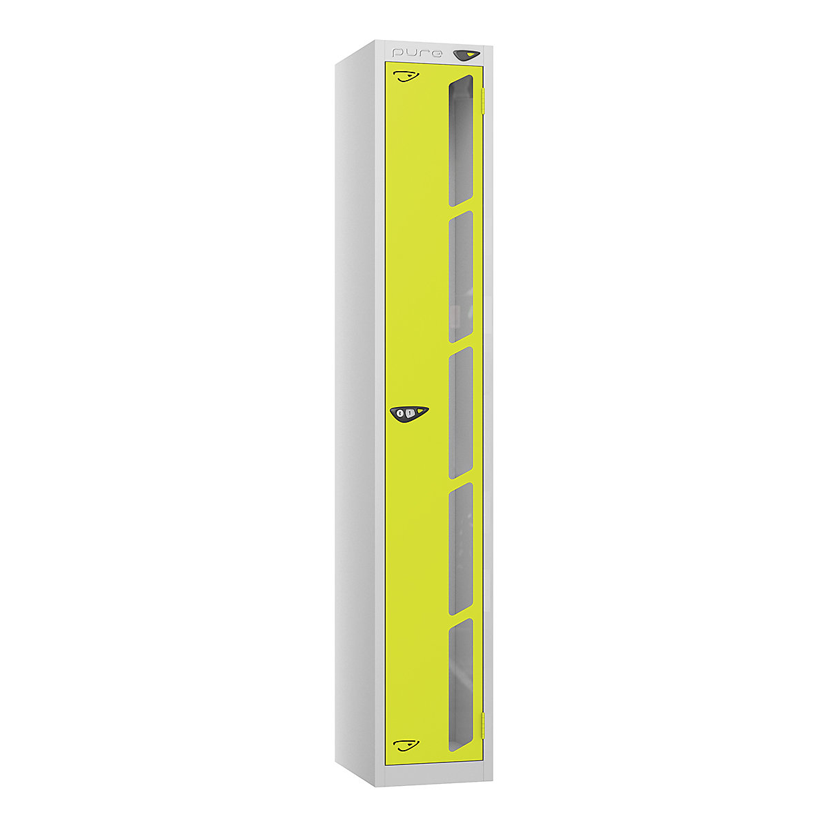 Pure Style Vision Panel Lockers | Pearl Silver Bioshell | Carbon Zero Manufactured