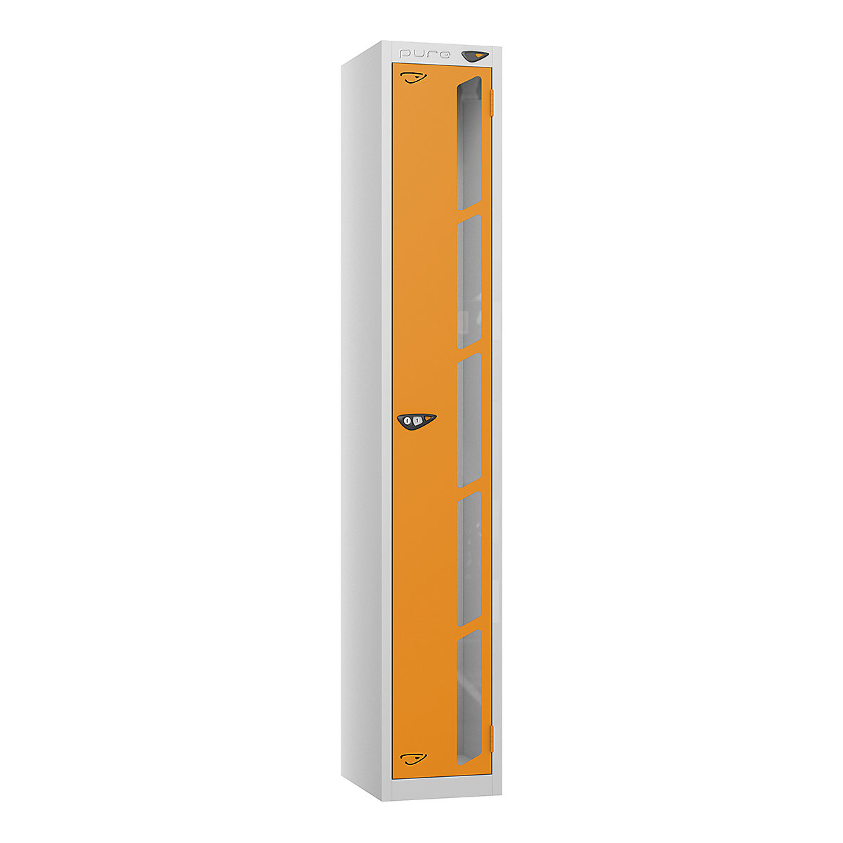 Pure Style Vision Panel Lockers | Pearl Silver Bioshell | Carbon Zero Manufactured