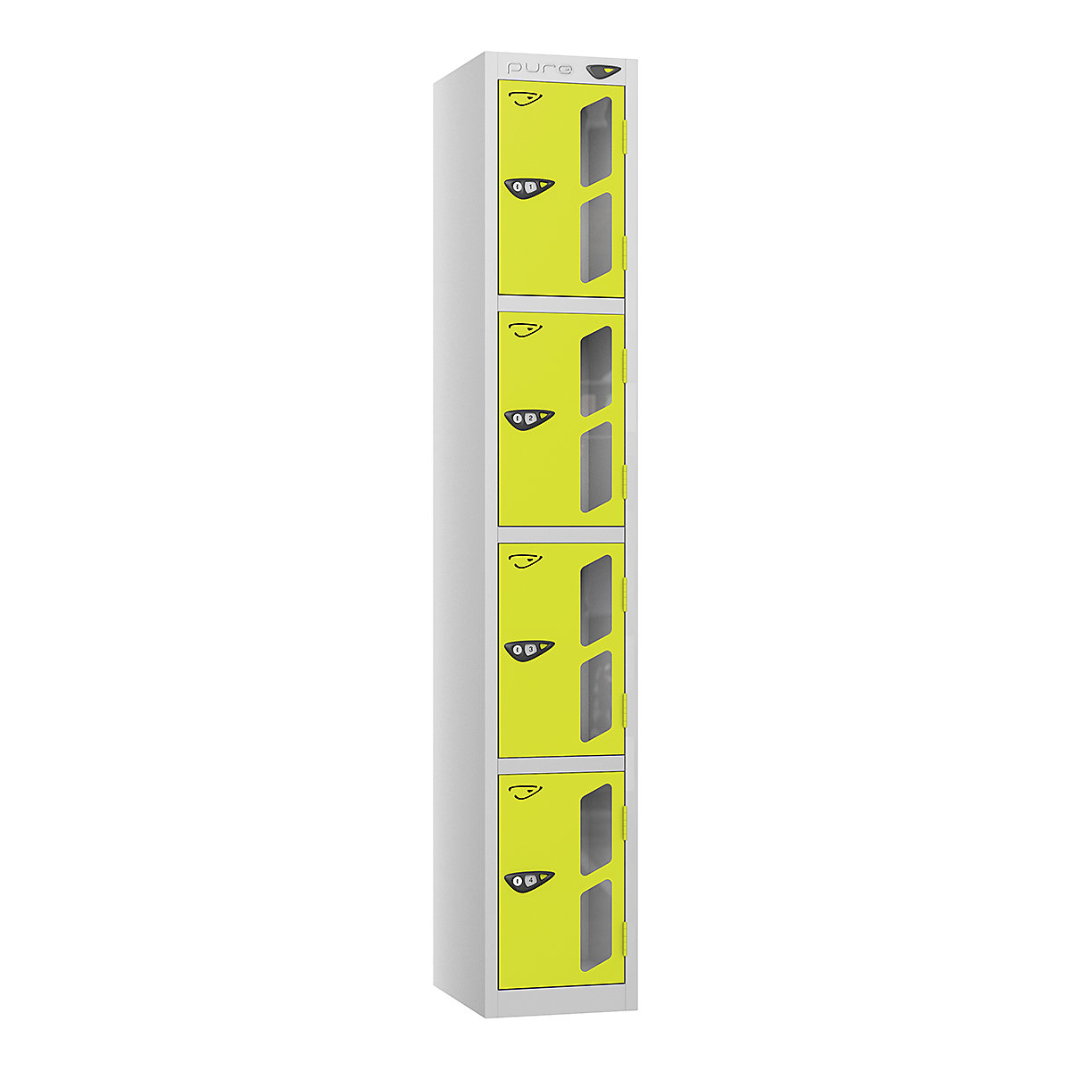 Pure Style Vision Panel Lockers | Pearl Silver Bioshell | Carbon Zero Manufactured (Product illustration 6)-5