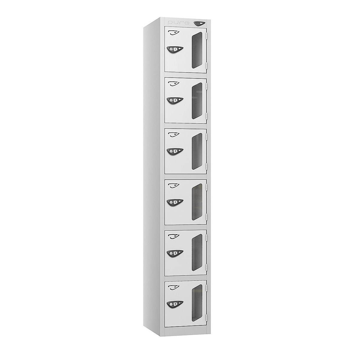 Pure Style Vision Panel Lockers | Pearl Silver Bioshell | Carbon Zero Manufactured (Product illustration 8)-7