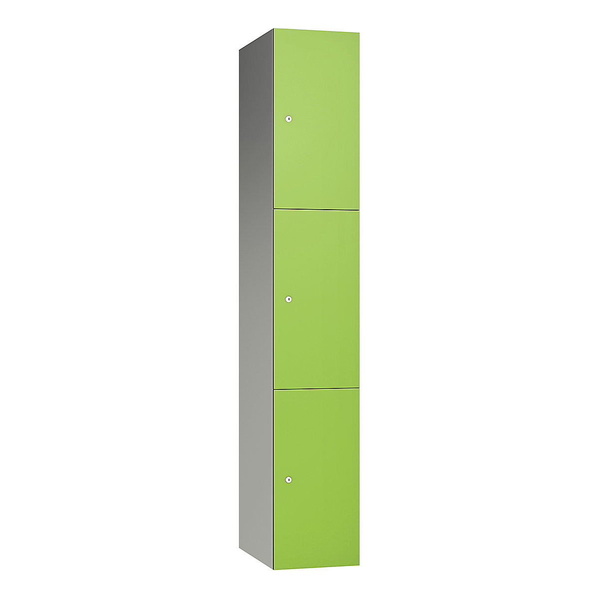 Pure Aluminium Sloping Top Leisure Lockers | Wet Area | SGL Laminate Doors