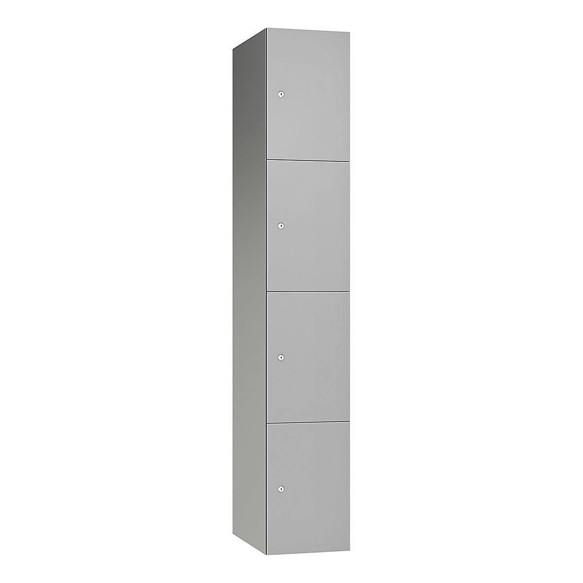Pure Aluminium Sloping Top Leisure Lockers | Wet Area | SGL Laminate Doors