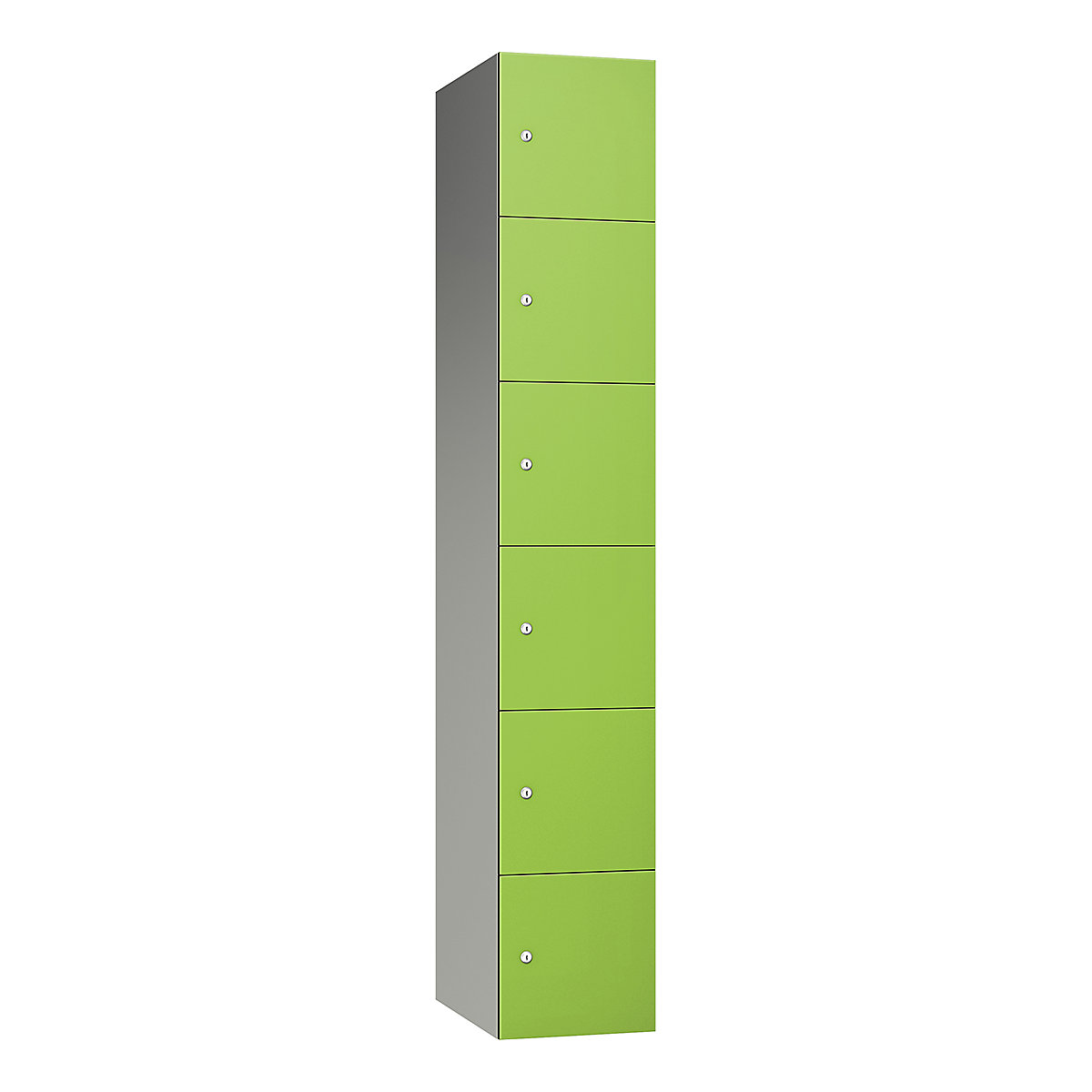 Pure Aluminium Sloping Top Leisure Lockers | Wet Area | SGL Laminate Doors