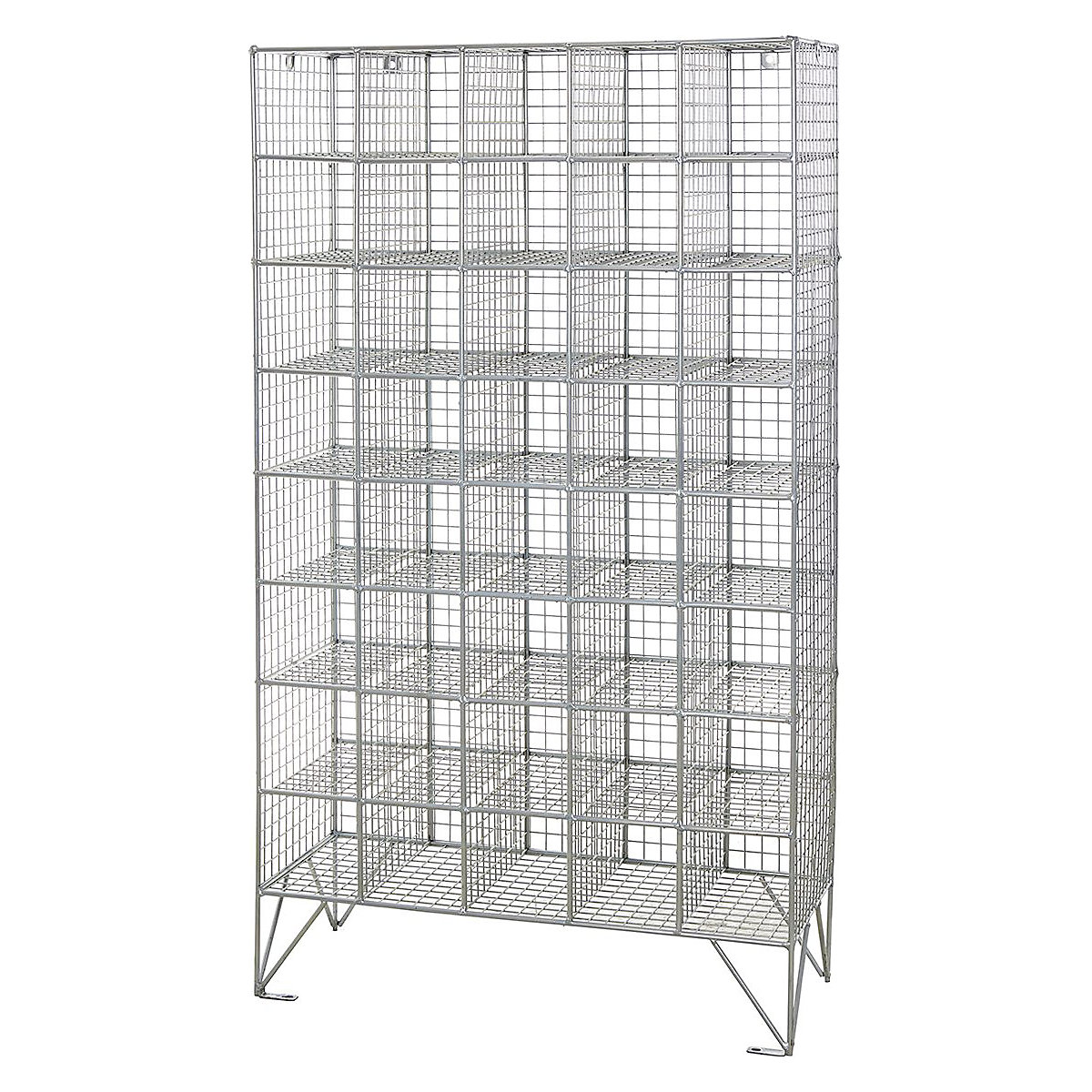Zinc Wire Mesh Forty Compartment Lockers
