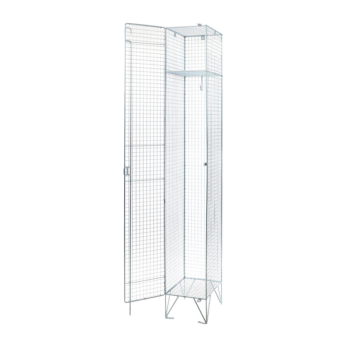 Zinc Wire Mesh Single Door Lockers