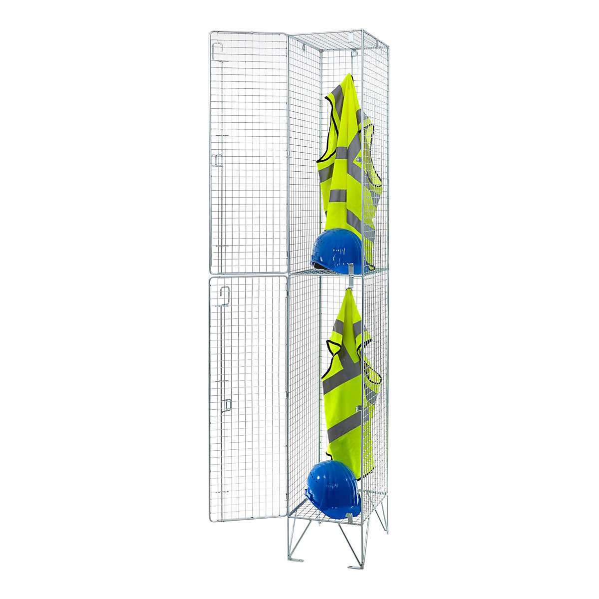 Zinc Wire Mesh Two Door Lockers