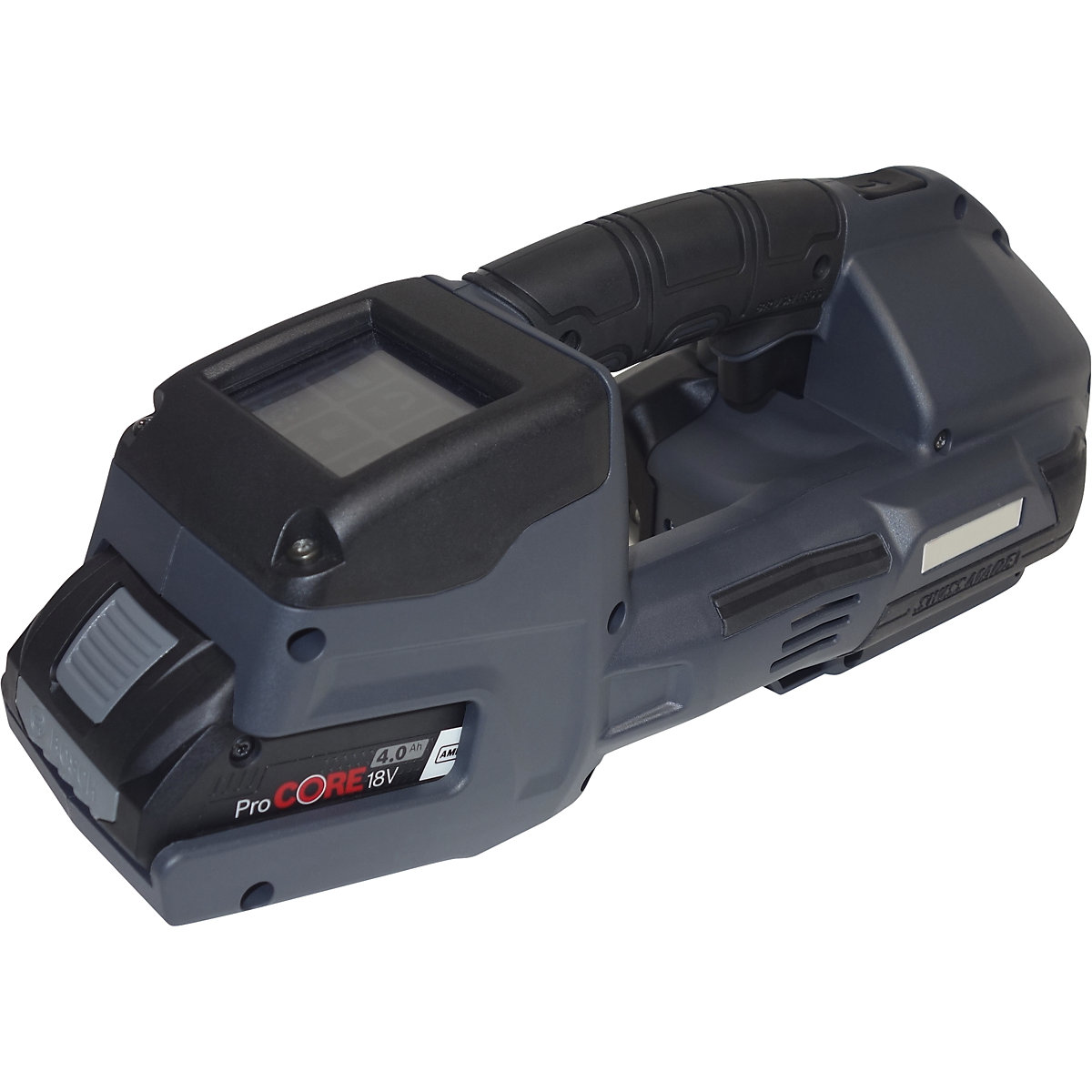 Dispozitiv de legare BTX4 pentru bandă PP, PET, cu acumulator