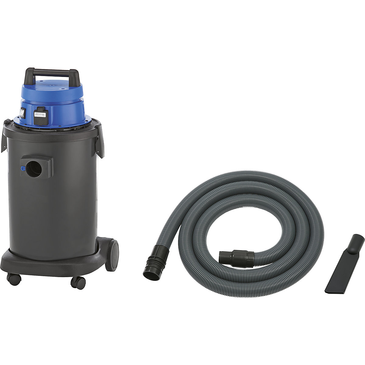 Aspirateur eau et poussière d'atelier – eurokraft pro: cuve en plastique de  37 litres, 1200 W