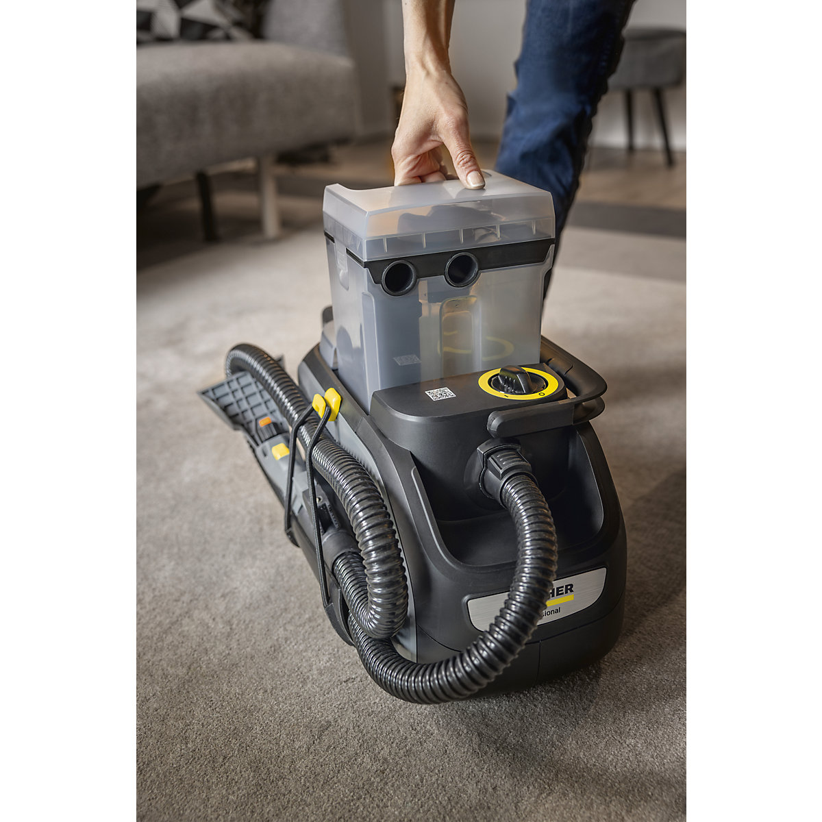 Aspirateur à injection/extraction à batterie Puzzi 2/1 bp – Kärcher (Illustration du produit 3)-2