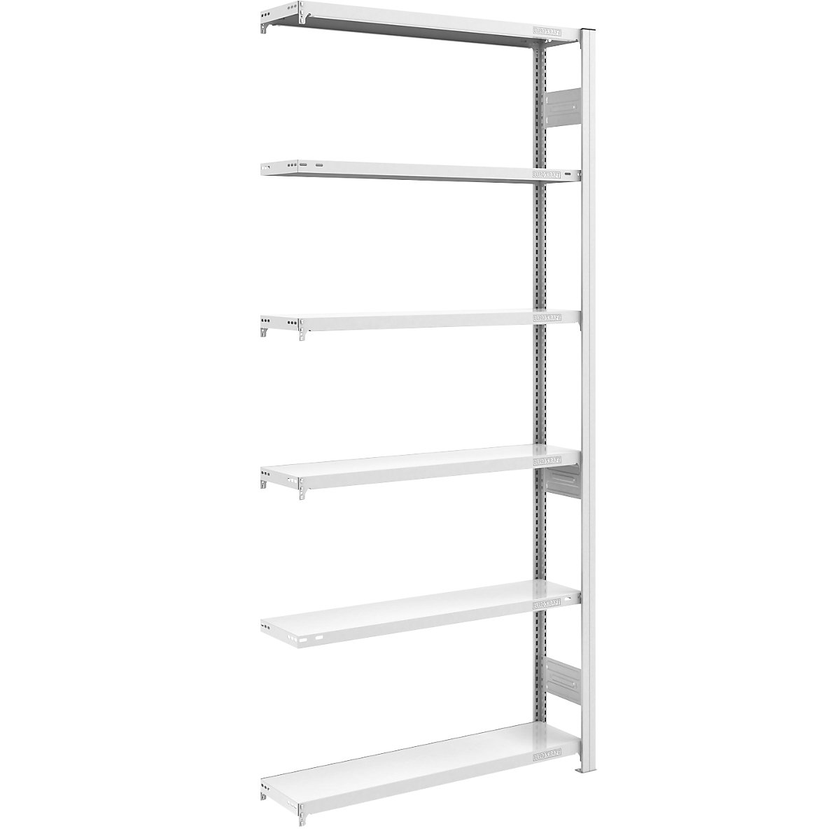 Regał wtykowy do dużych obciążeń, ocynkowany, dwustronny – eurokraft pro, wysokość regału 2000 mm, 5 półek, regał dodatkowy, szer. x głęb. 1000 x 300 mm-23