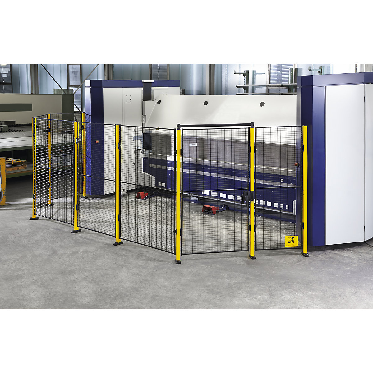 Krata ochronna do maszyn X-GUARD LITE, element ścienny – Axelent (Zdjęcie produktu 2)-1