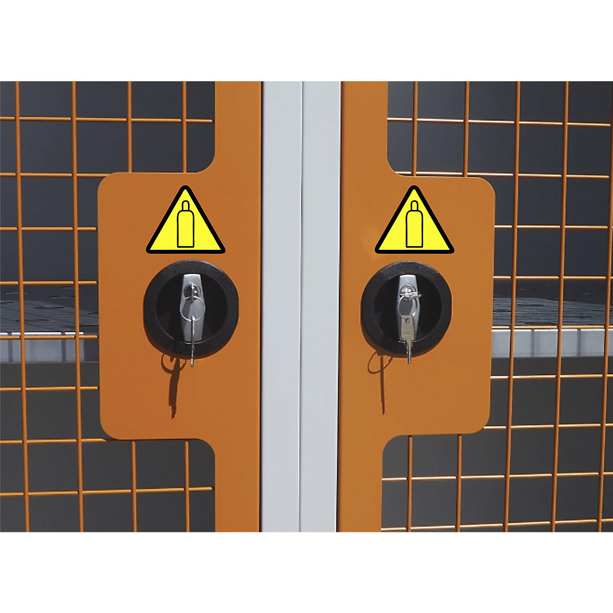 Armadio per bombole di gas – eurokraft basic (Foto prodotto 6)-5