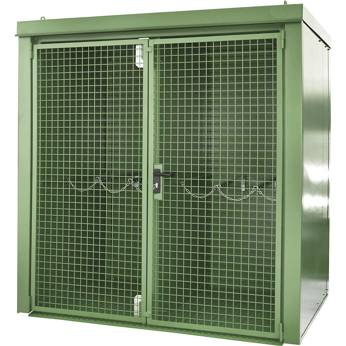 Container per bombole di gas con parete divisoria, antincendio – eurokraft pro