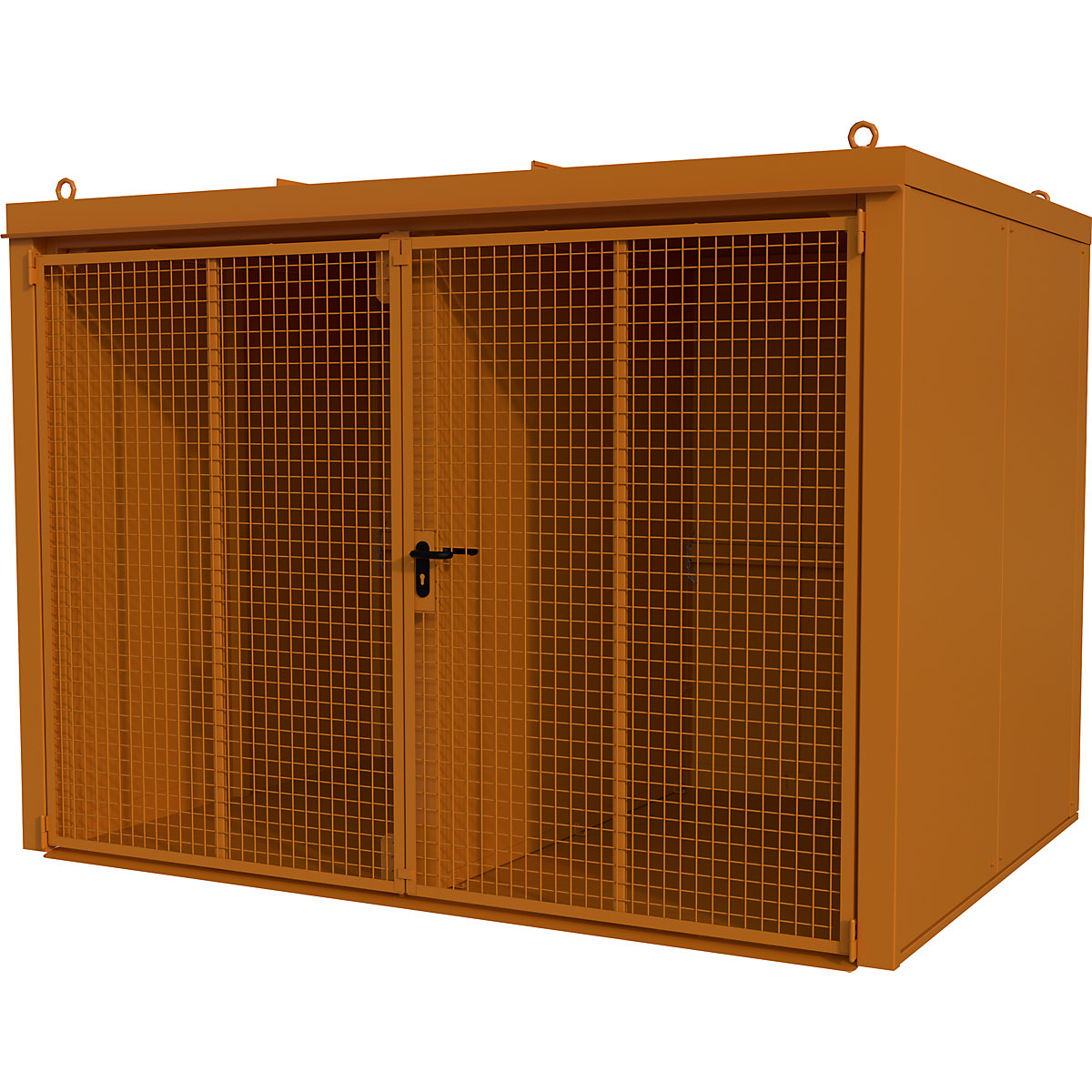 Container per bombole di gas con parete divisoria, antincendio – eurokraft pro