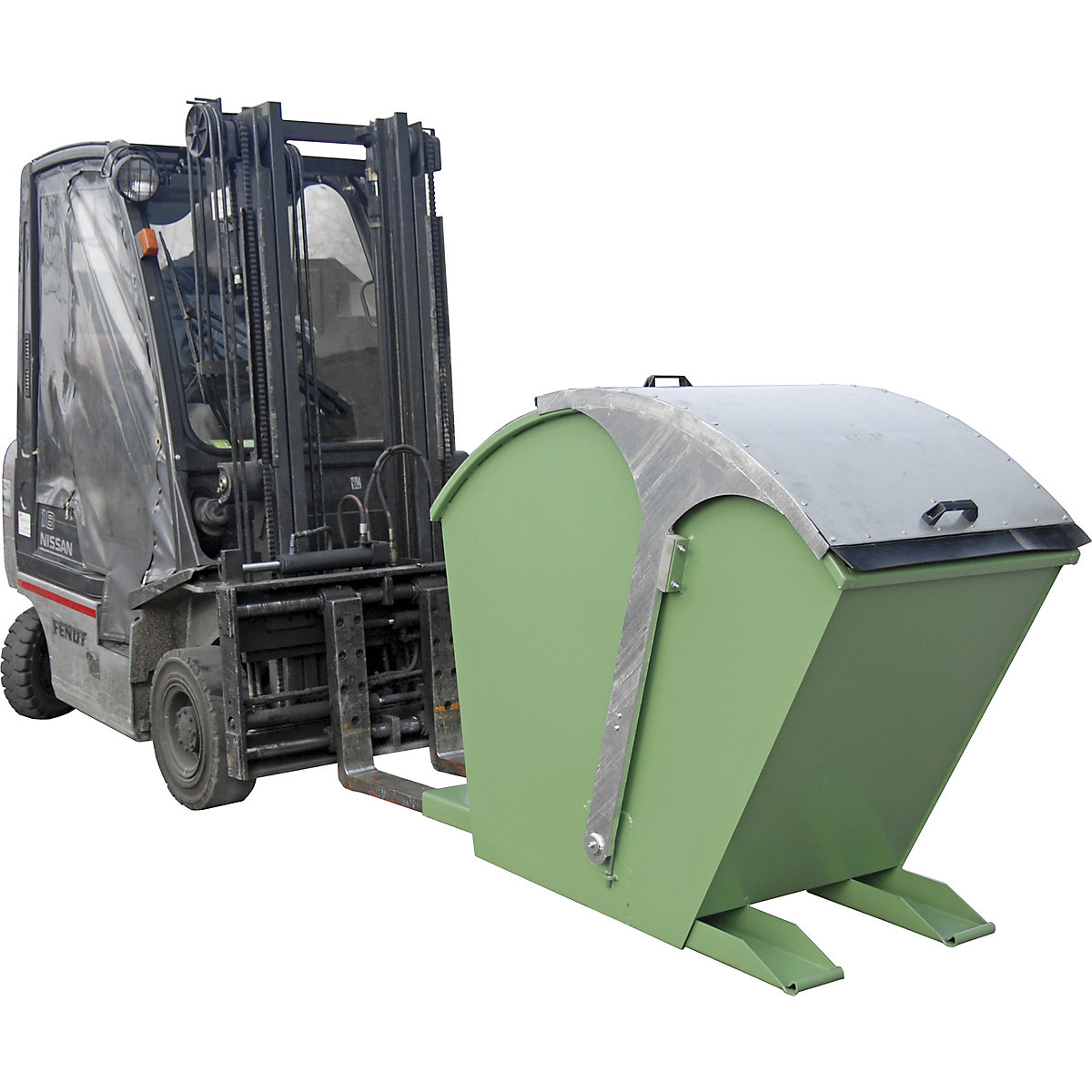 Contenitore ribaltabile con coperchio bombato – eurokraft pro (Foto prodotto 2)-1