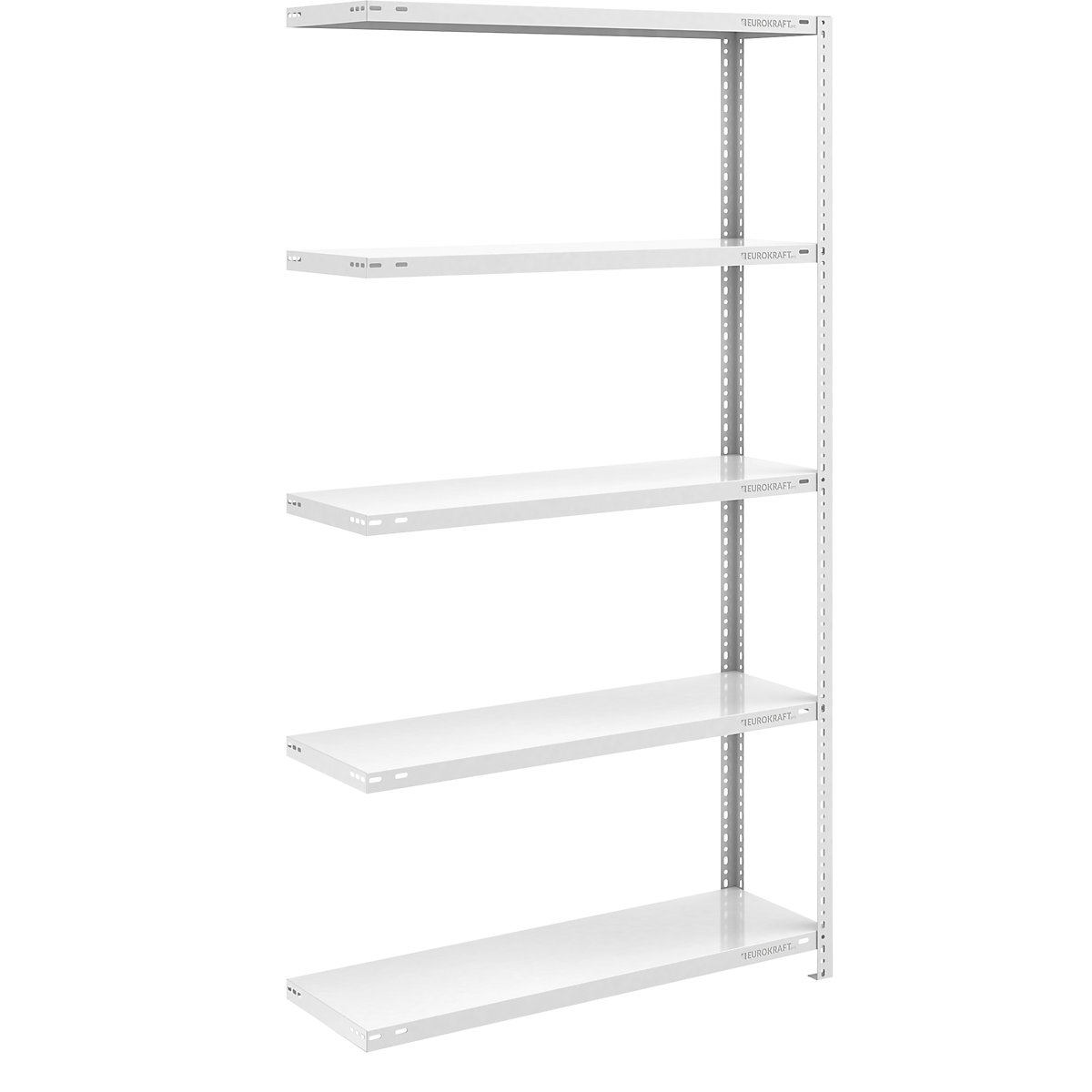 Scaffale a vite per magazzino RAL 7035, carichi medio-pesanti – eurokraft pro