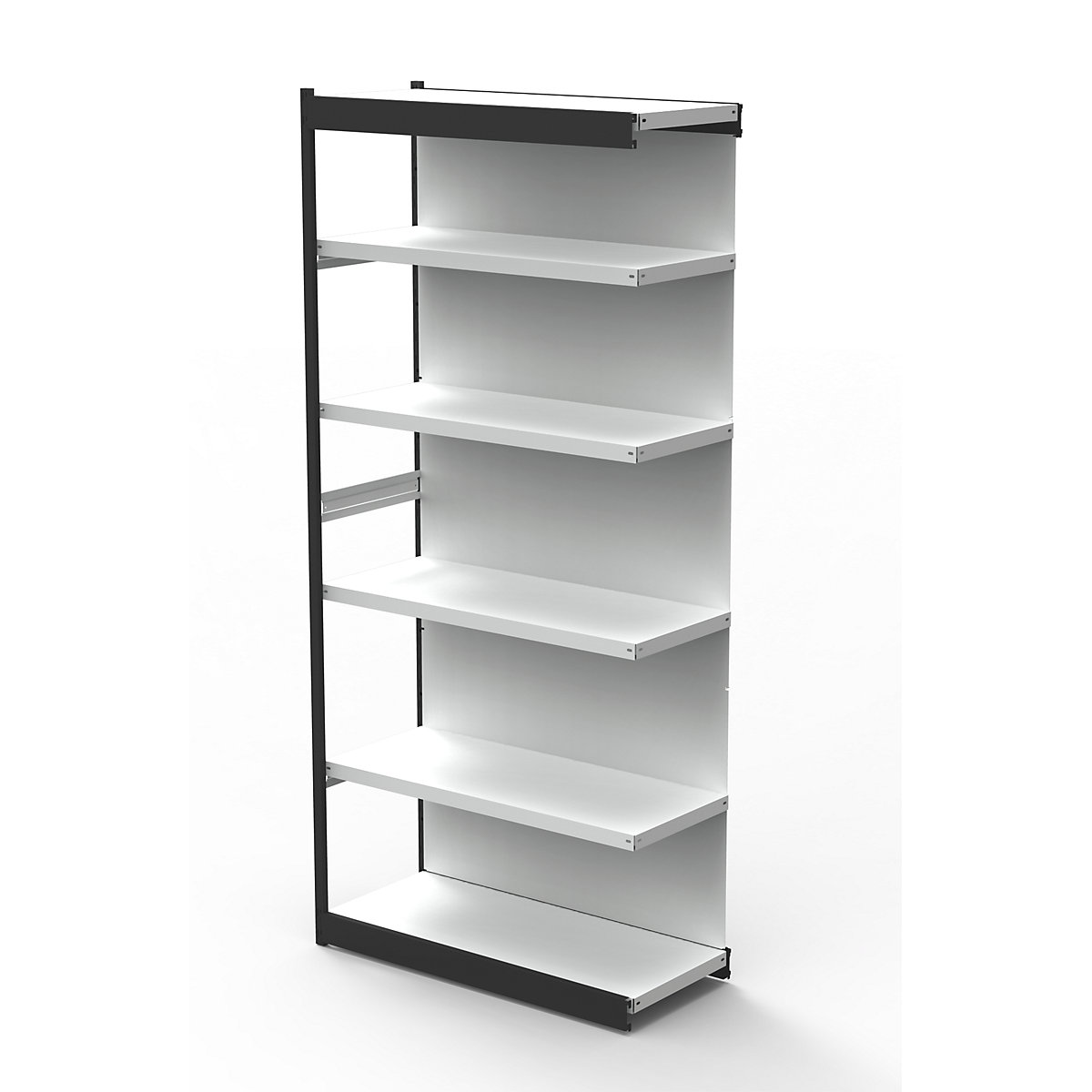 Scaffale modulare per ufficio, con parete posteriore