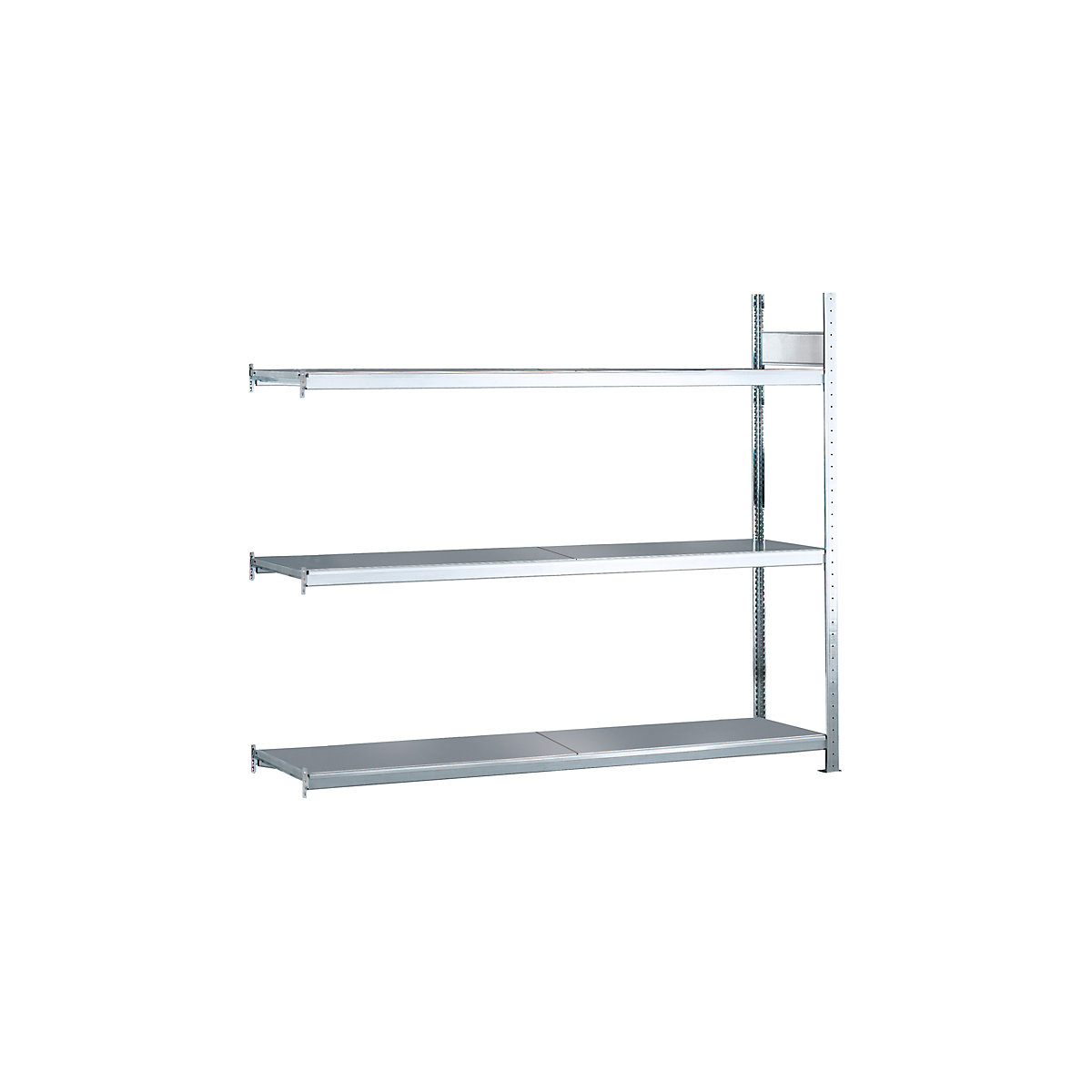 Scaffale a ripiani lunghi – SCHULTE, a innesto, alt. x largh. x prof. 2000 x 2000 x 400 mm, ripiani in acciaio, scaffale aggiuntivo-43