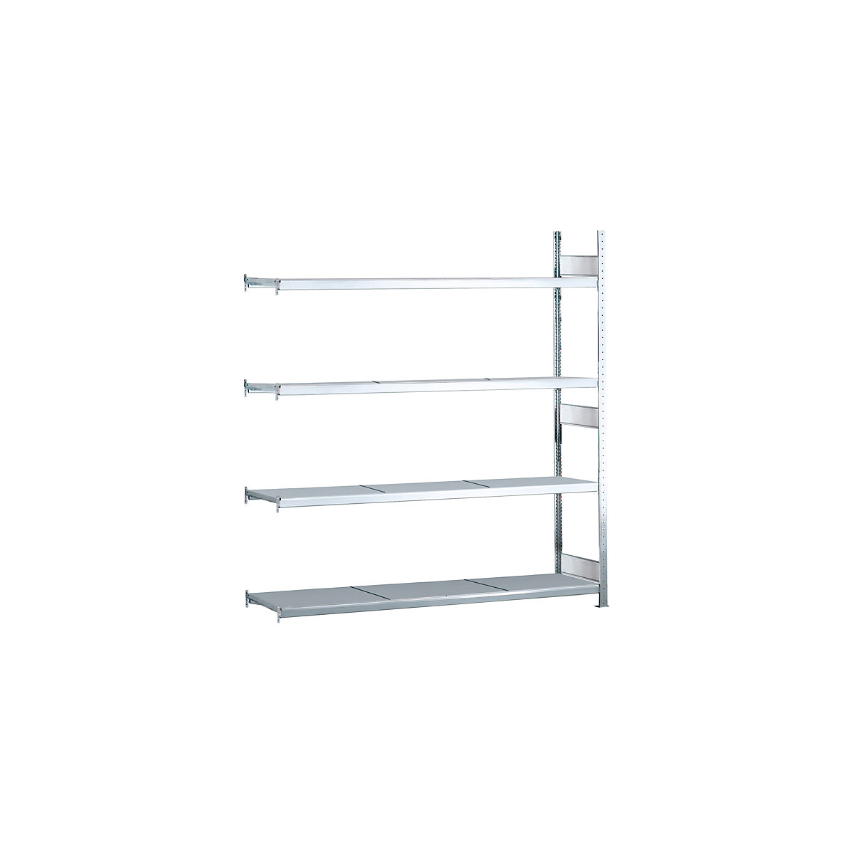 Scaffale a ripiani lunghi – SCHULTE, a innesto, alt. x largh. x prof. 2500 x 2250 x 400 mm, ripiani in acciaio, scaffale aggiuntivo-133