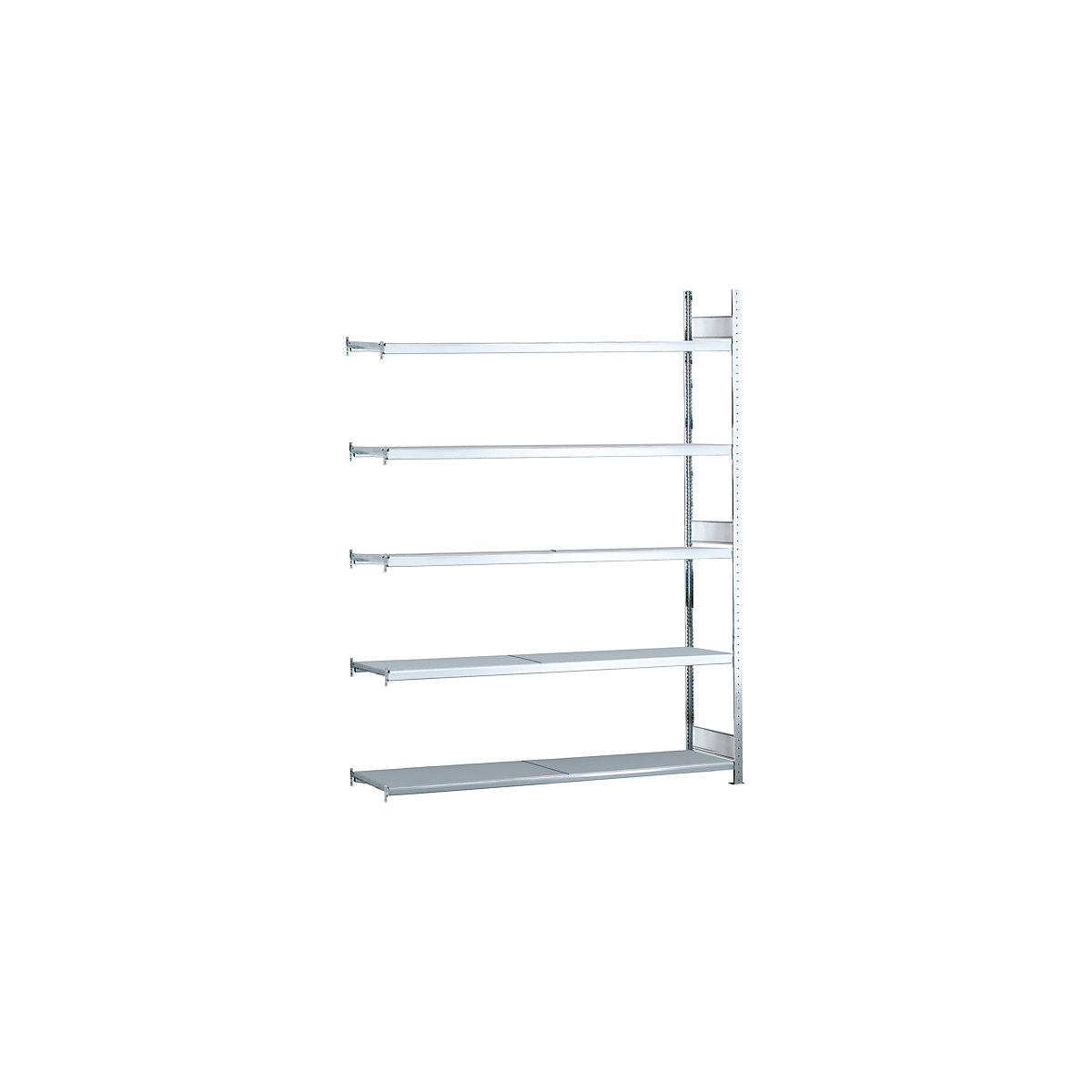 Scaffale a ripiani lunghi – SCHULTE, a innesto, alt. x largh. x prof. 3000 x 2000 x 400 mm, ripiani in acciaio, scaffale aggiuntivo-16