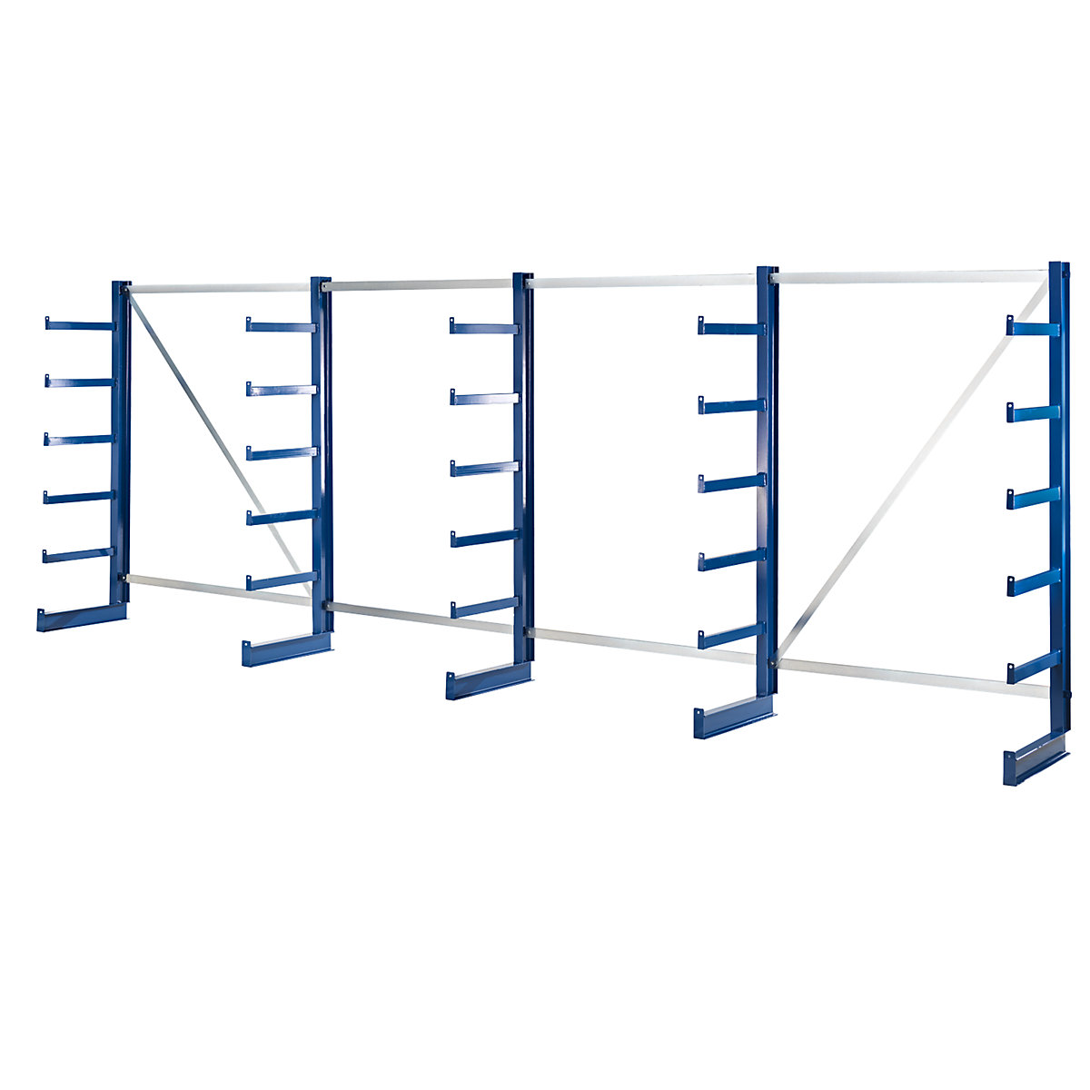 Scaffali con bracci a sbalzo di pari lunghezza - eurokraft pro