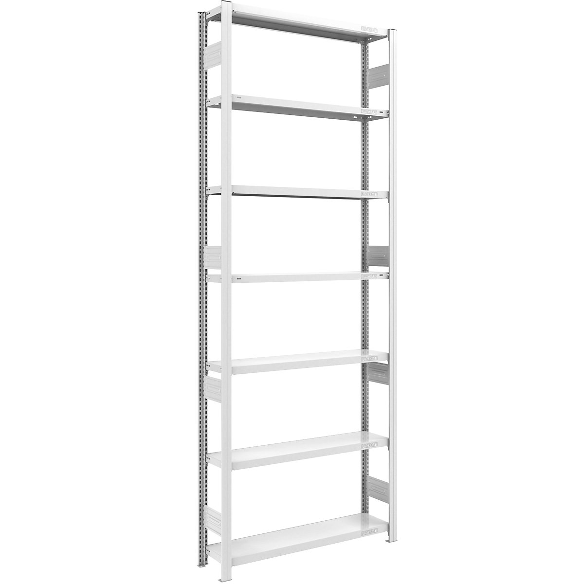 Scaffale a innesto per carichi pesanti, zincato, due lati utili – eurokraft pro, altezza scaffali 2000 mm, 5 ripiani, scaffale portante, largh. x prof. 1000 x 300 mm-116