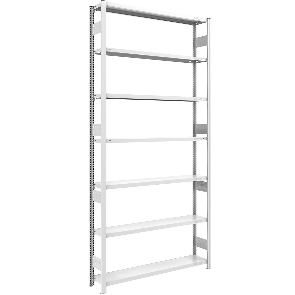 Scaffale a innesto per carichi pesanti, zincato, due lati utili – eurokraft pro, altezza scaffali 2000 mm, 5 ripiani, scaffale portante, largh. x prof. 1300 x 300 mm-9