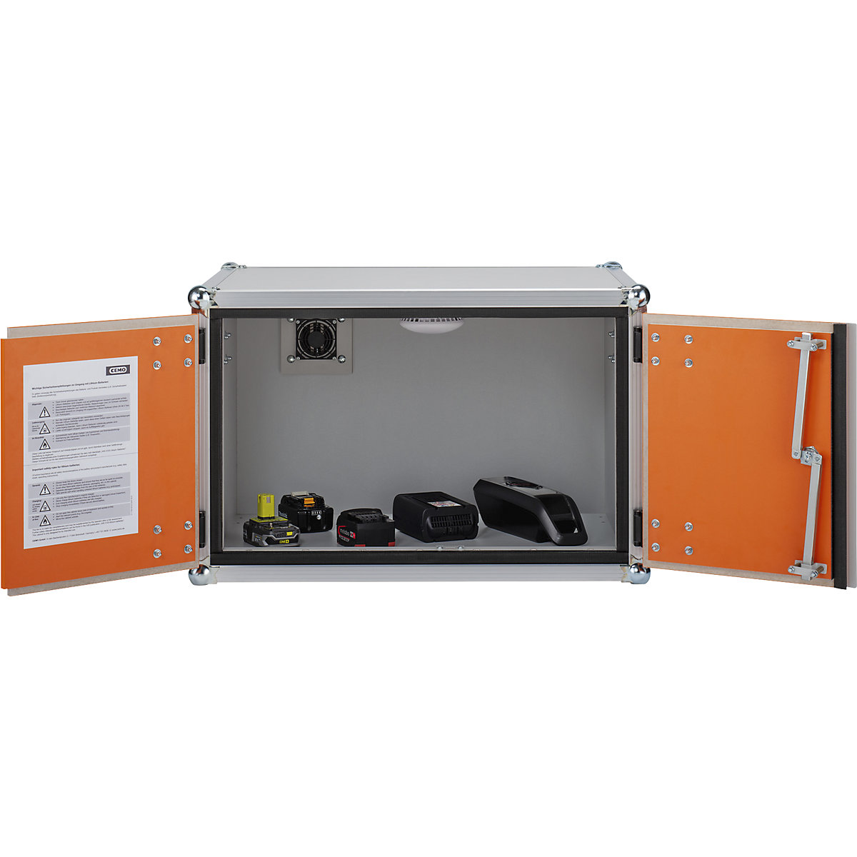 Bezpečnostná skriňa na skladovanie akumulátorov – CEMO (Zobrazenie produktu 2)-1