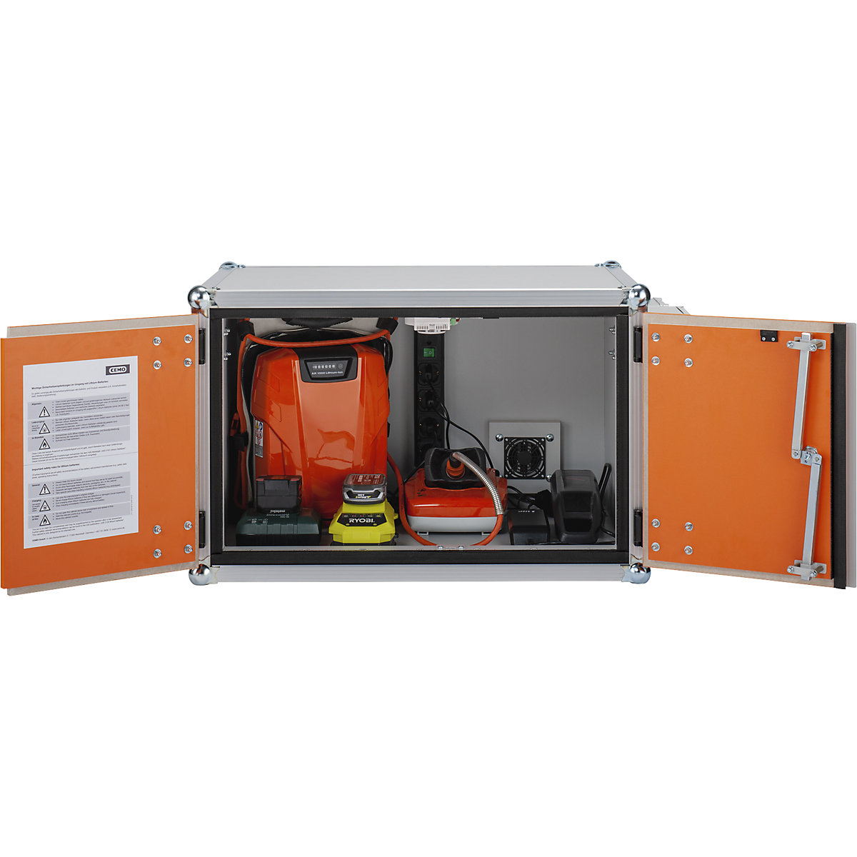 Bezpečnostní skříň pro nabíjení akumulátorů PREMIUM PLUS – CEMO (Obrázek výrobku 5)-4