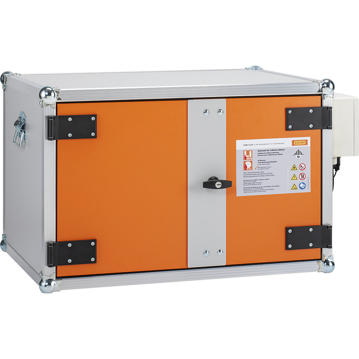 Bezpečnostní skříň pro nabíjení akumulátorů PREMIUM PLUS – CEMO (Obrázek výrobku 2)-1