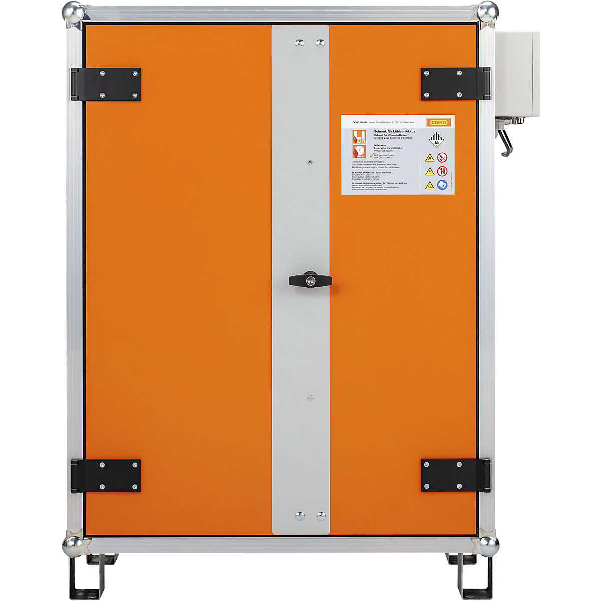 Bezpečnostní skříň pro nabíjení akumulátorů PREMIUM PLUS – CEMO (Obrázek výrobku 4)-3
