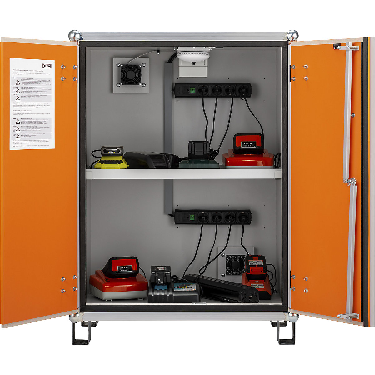 Armario de carga de seguridad para baterías BASIC – CEMO (Imagen del producto 3)-2