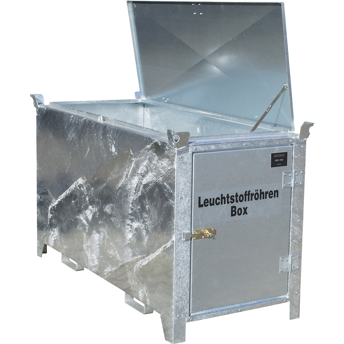 Caja para tubos fluorescentes, galvanizada al horno – eurokraft pro (Imagen del producto 5)-4