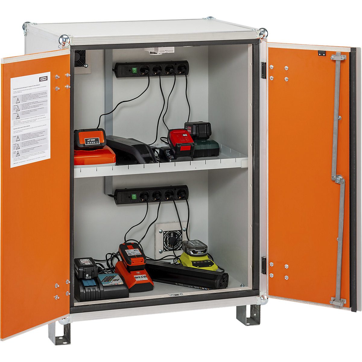 Armoire de sécurité pour le chargement de batteries PREMIUM PLUS – CEMO (Illustration du produit 3)-2