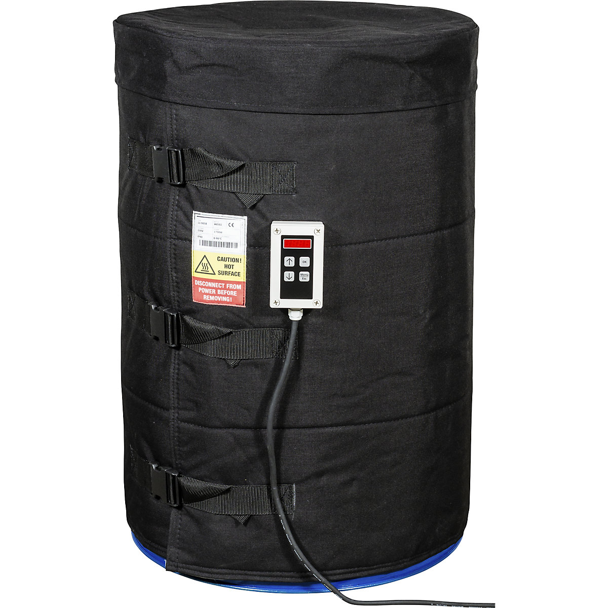 l'Enveloppe Réchauffante Enveloppe chauffante pour fût: pour fûts de 200 – 220 litres