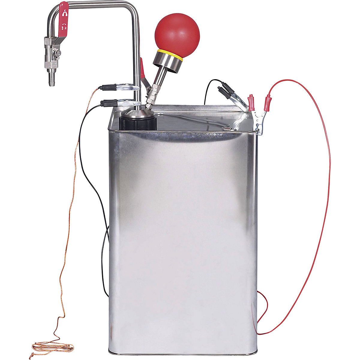 Pompe en inox pour solvants à actionnement manuel (Illustration du produit 2)-1