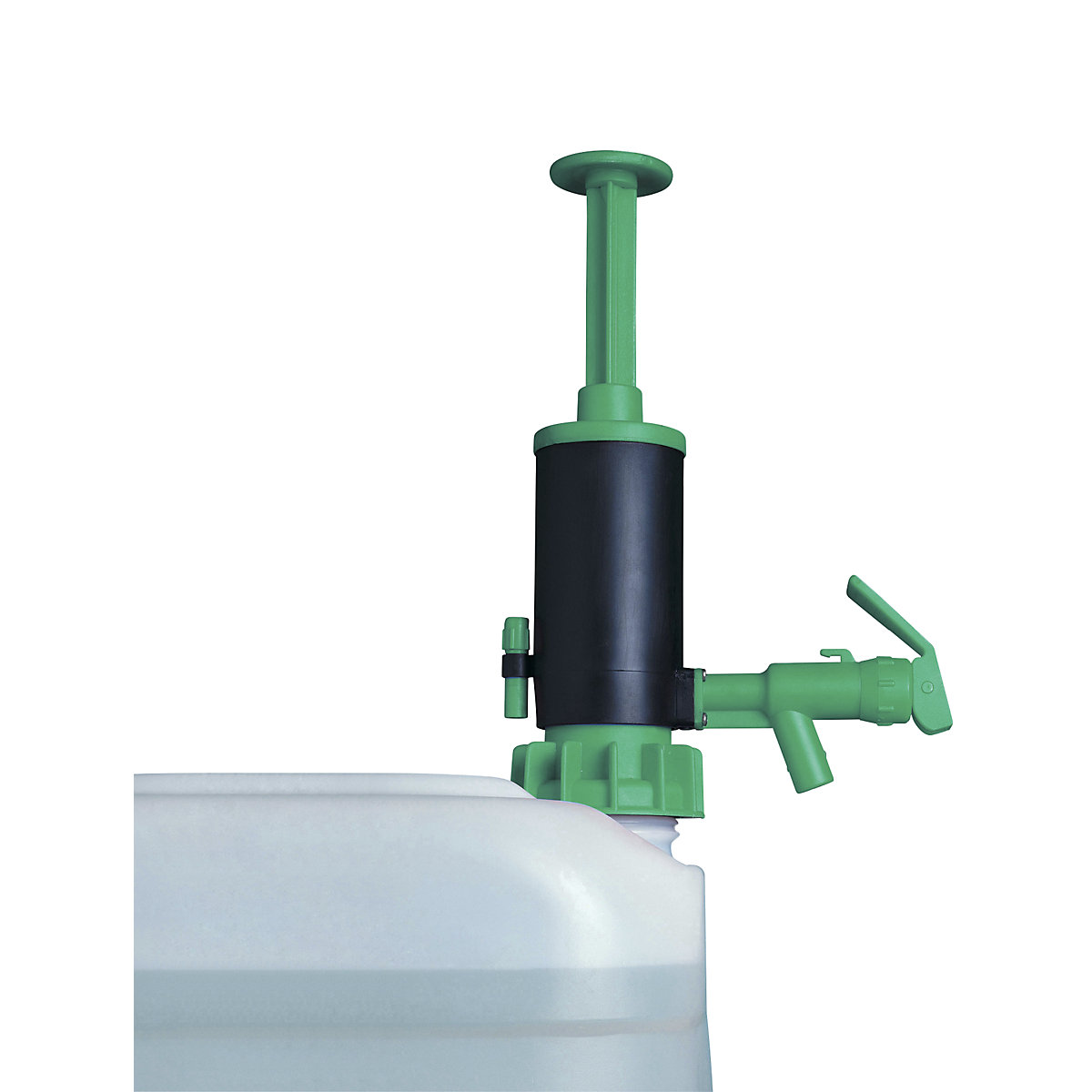 Pompe manuelle de dosage vide-fûts/jerrycans – Jessberger, pour acides, vert, 20 l/min, à partir de 2 pièces-2